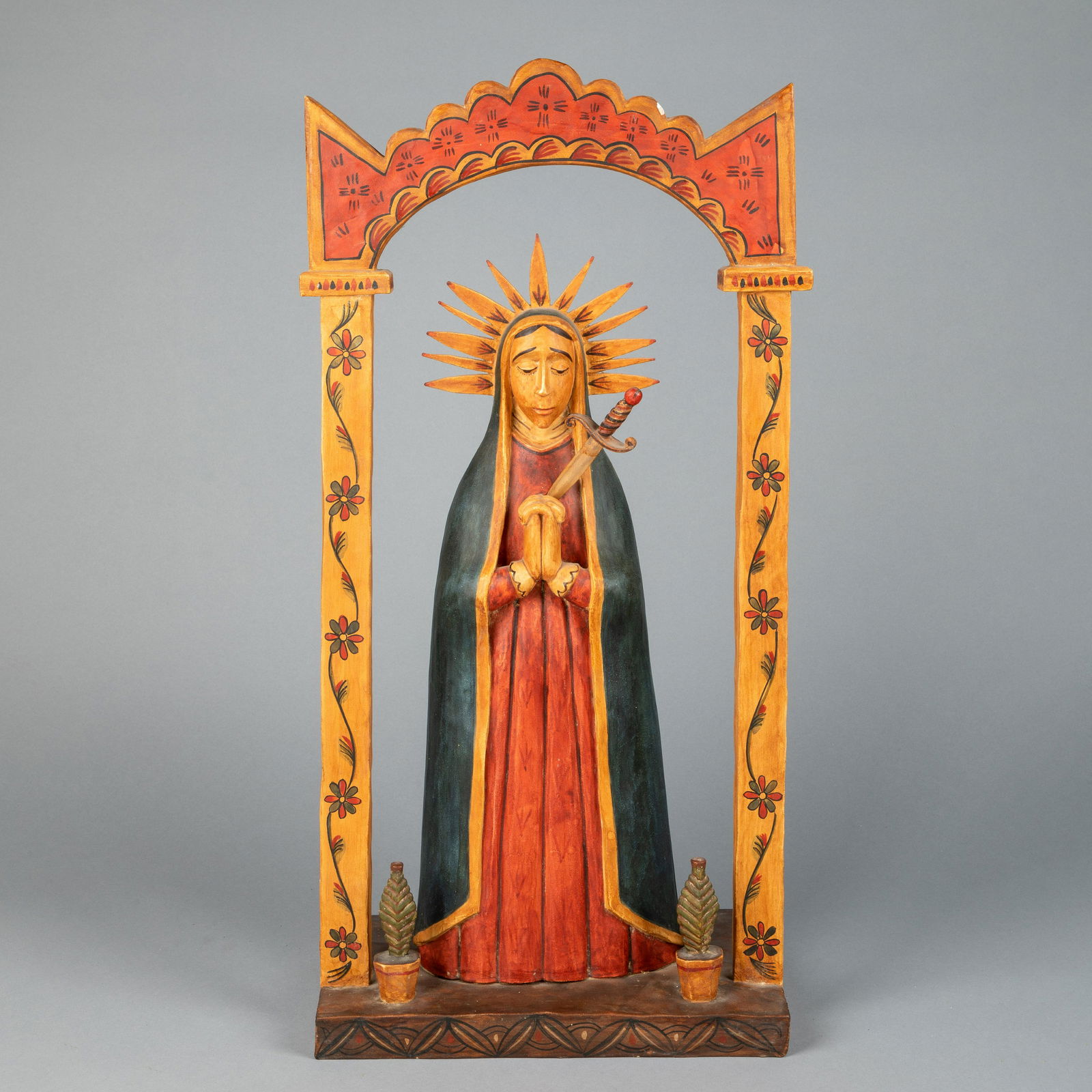 Alcario Otero, Nuestra Senora del Dolores en Nicho Bulto, 1994 (1 of 4)