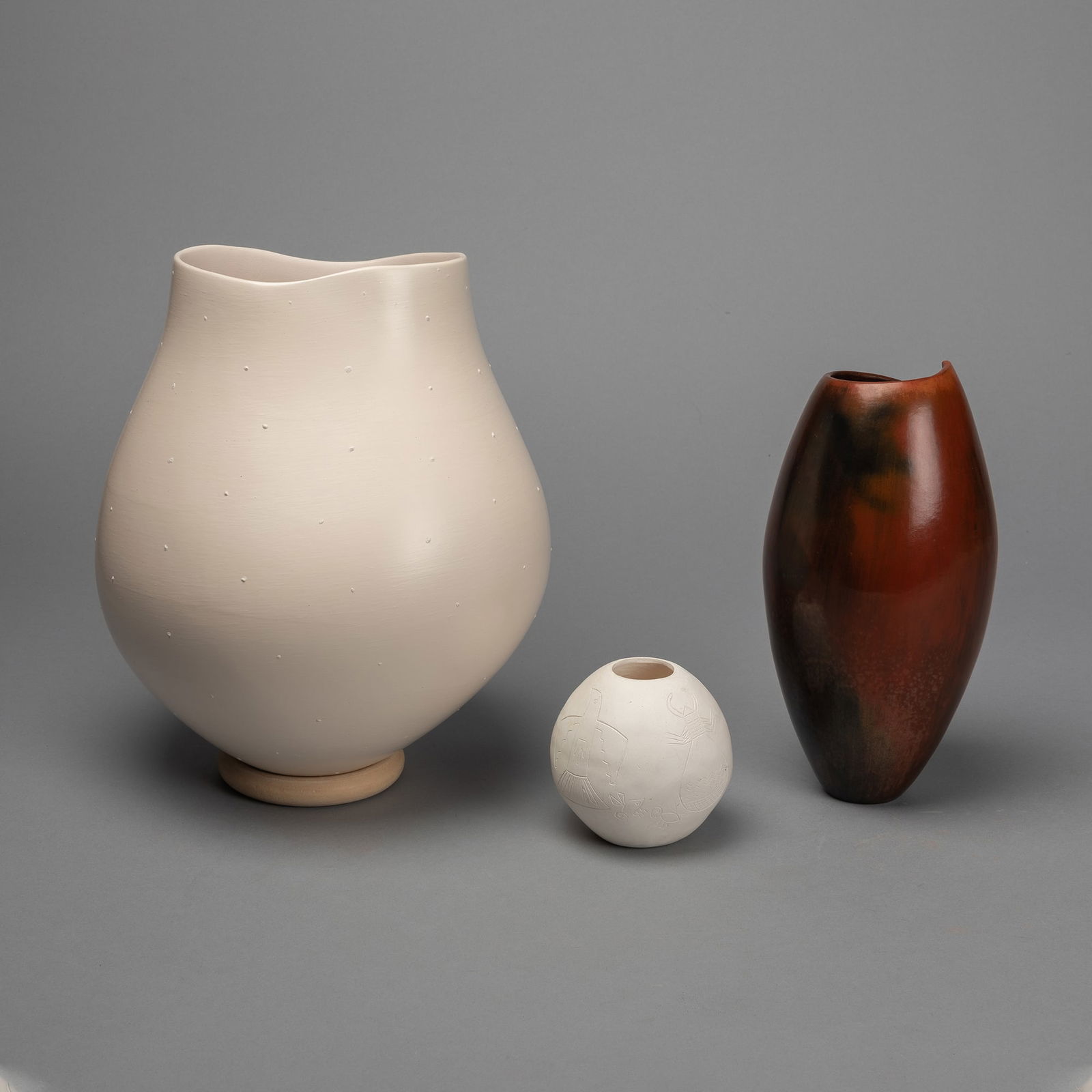 Group of Three Pots (1 of 4)