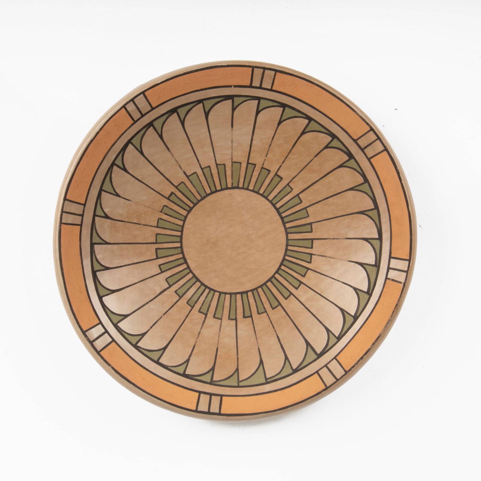 Crucita Calabaza [Blue Corn], Blue Corn Polychrome Plate, ca. 1970 (1 of 1)