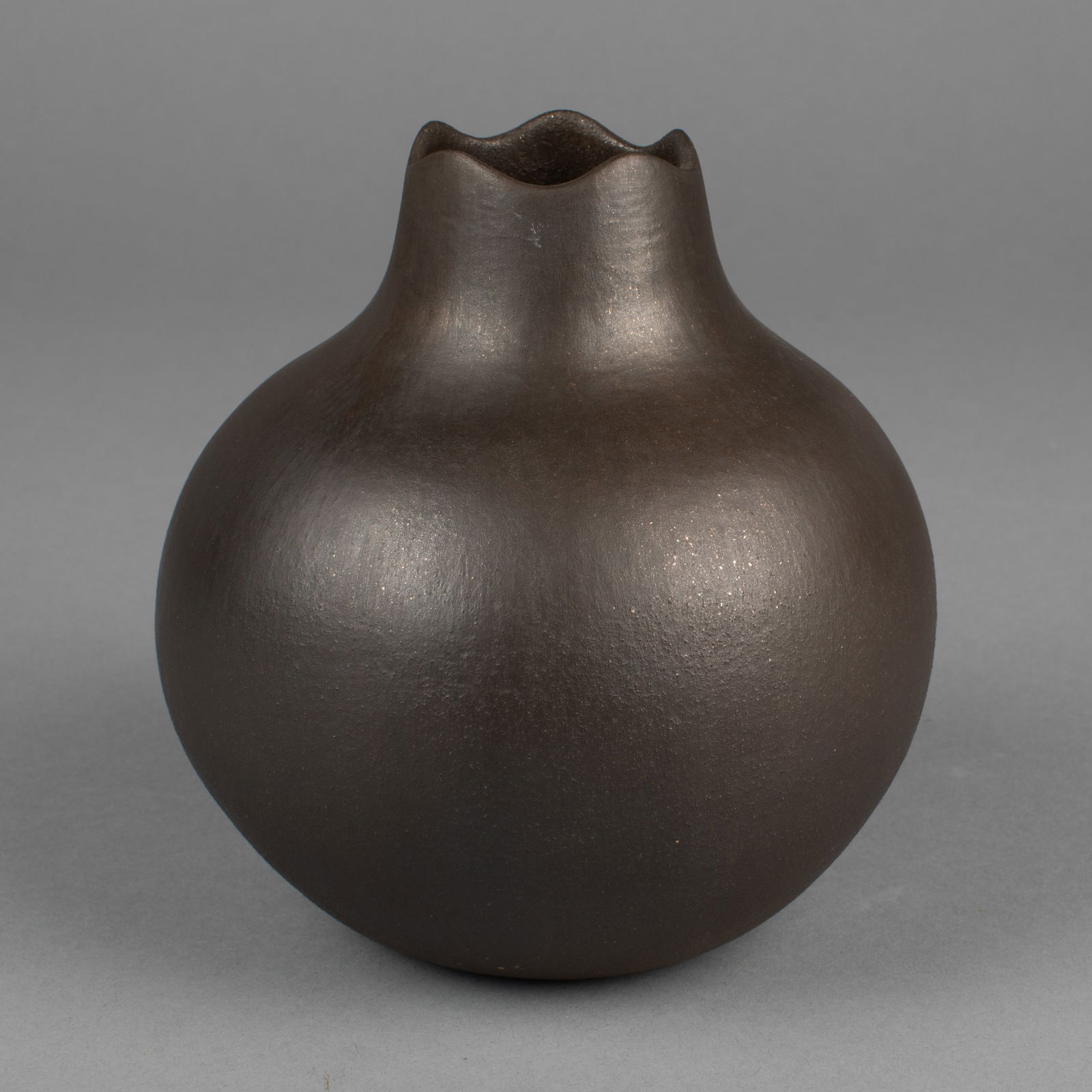 Edna Romero, Micaceous Water Jar (1 of 3)