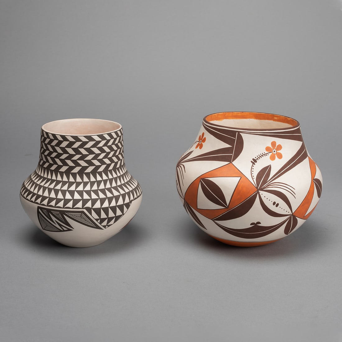 Charmae Shields Natseway + Delores M. Aragon, Pair of Polychrome Pots (1 of 1)