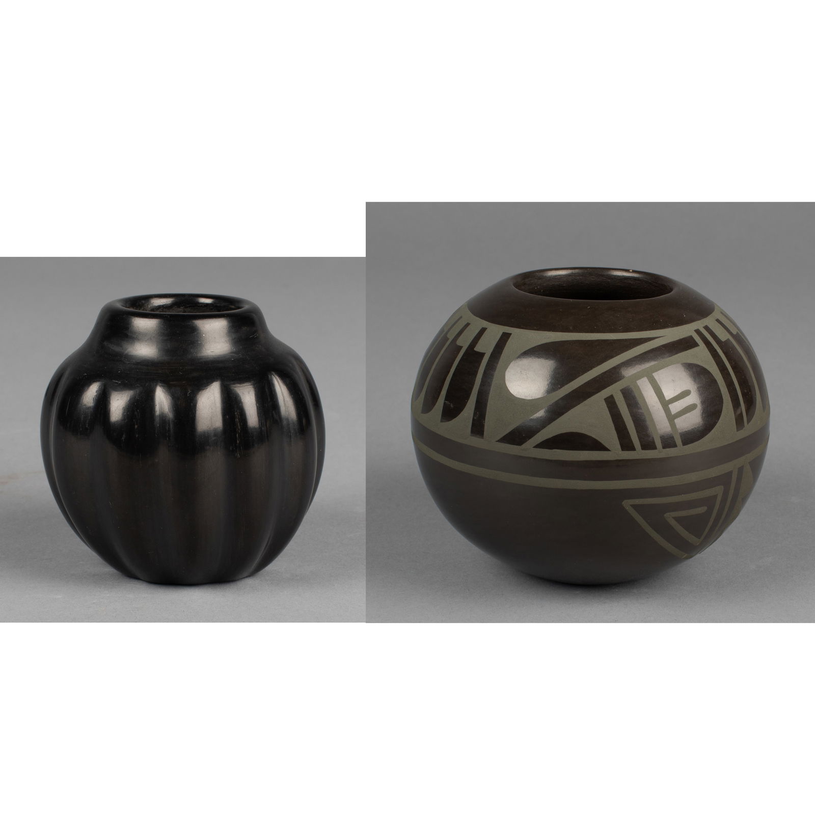 Celestina Naranjo + Martha Appleleaf, Pair of Blackware Pottery Vessels (1 of 1)