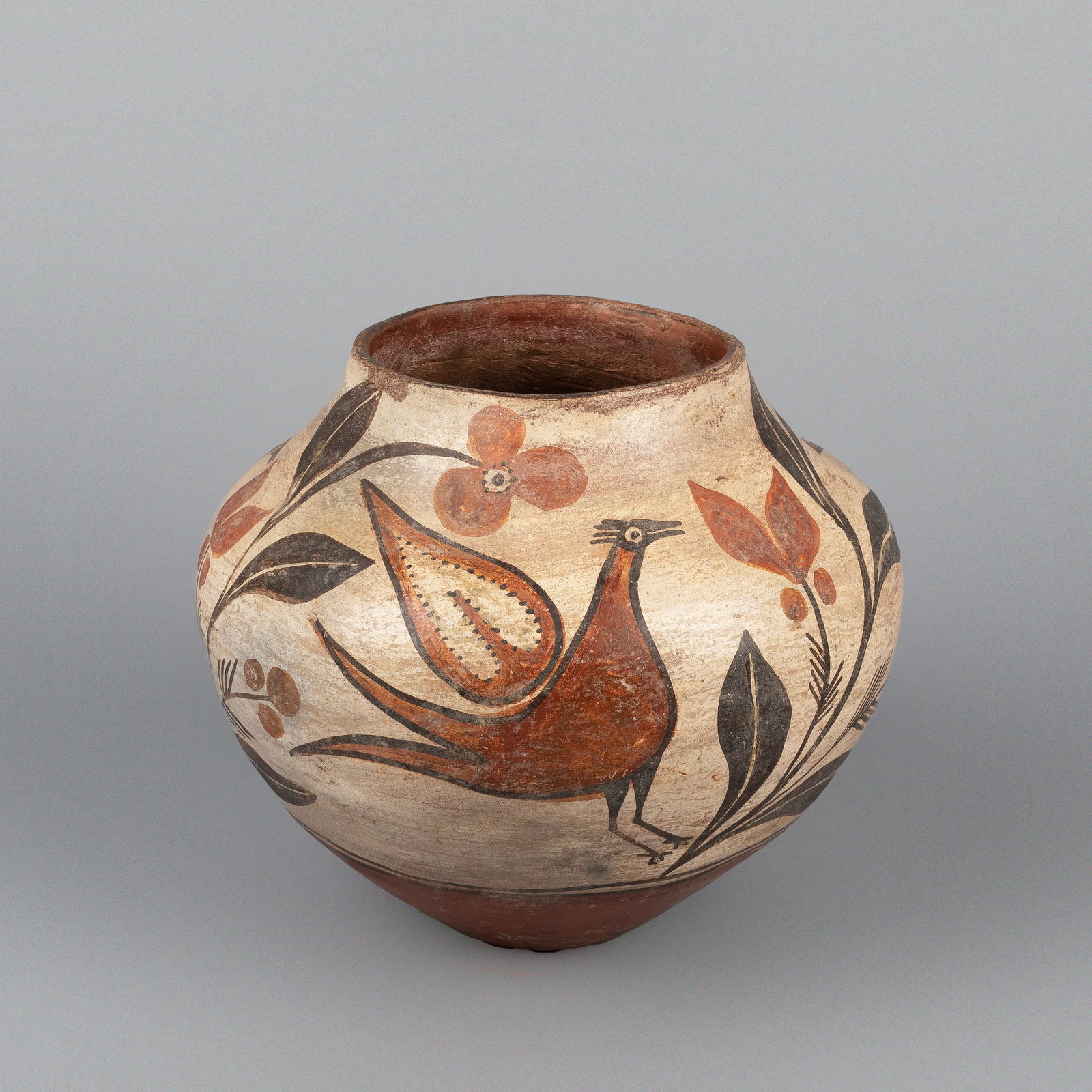 Zia, Polychrome Jar with Bird, ca. 1890 (1 of 1)
