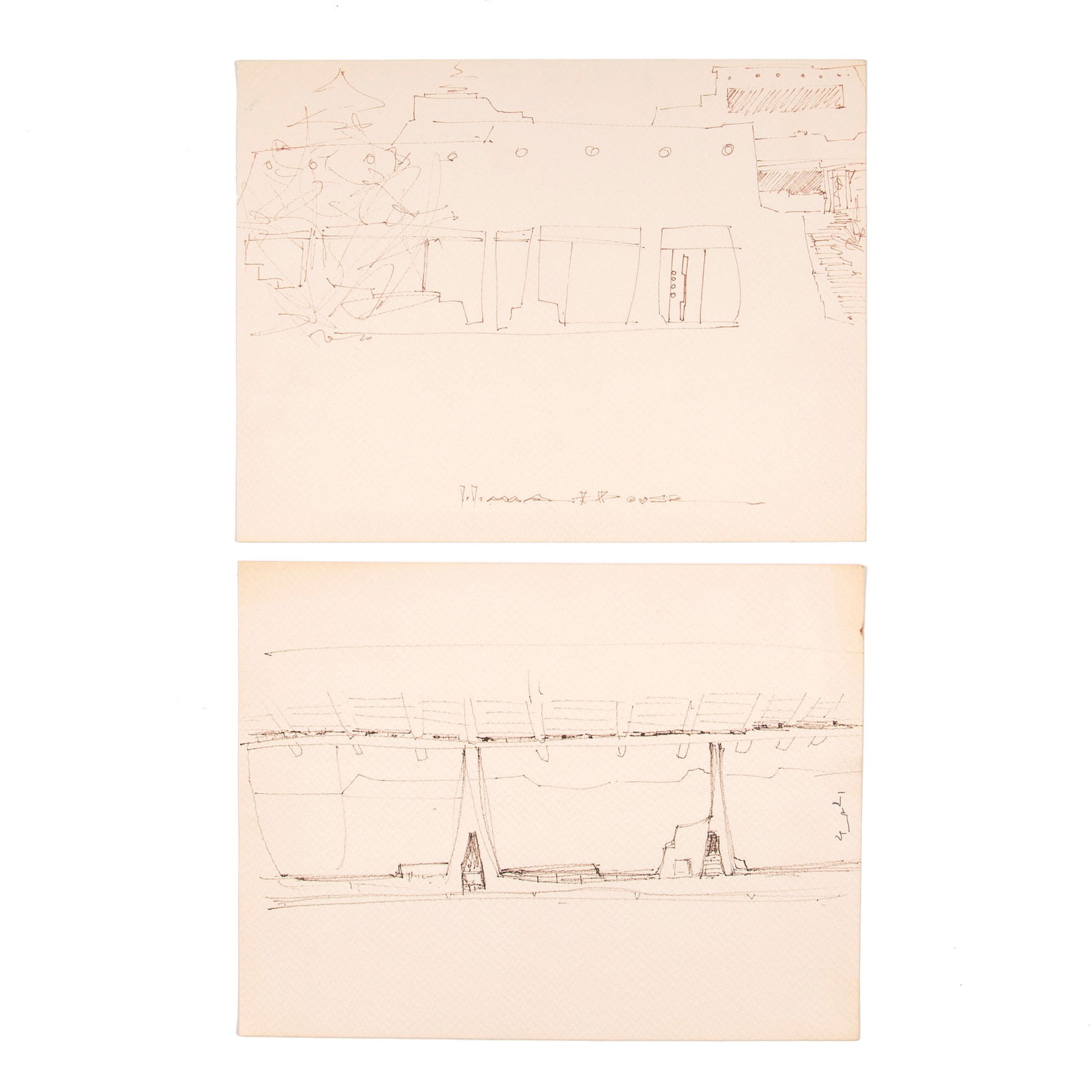 Attributed to Charles Loloma, Architectural Drawings (1 of 2)