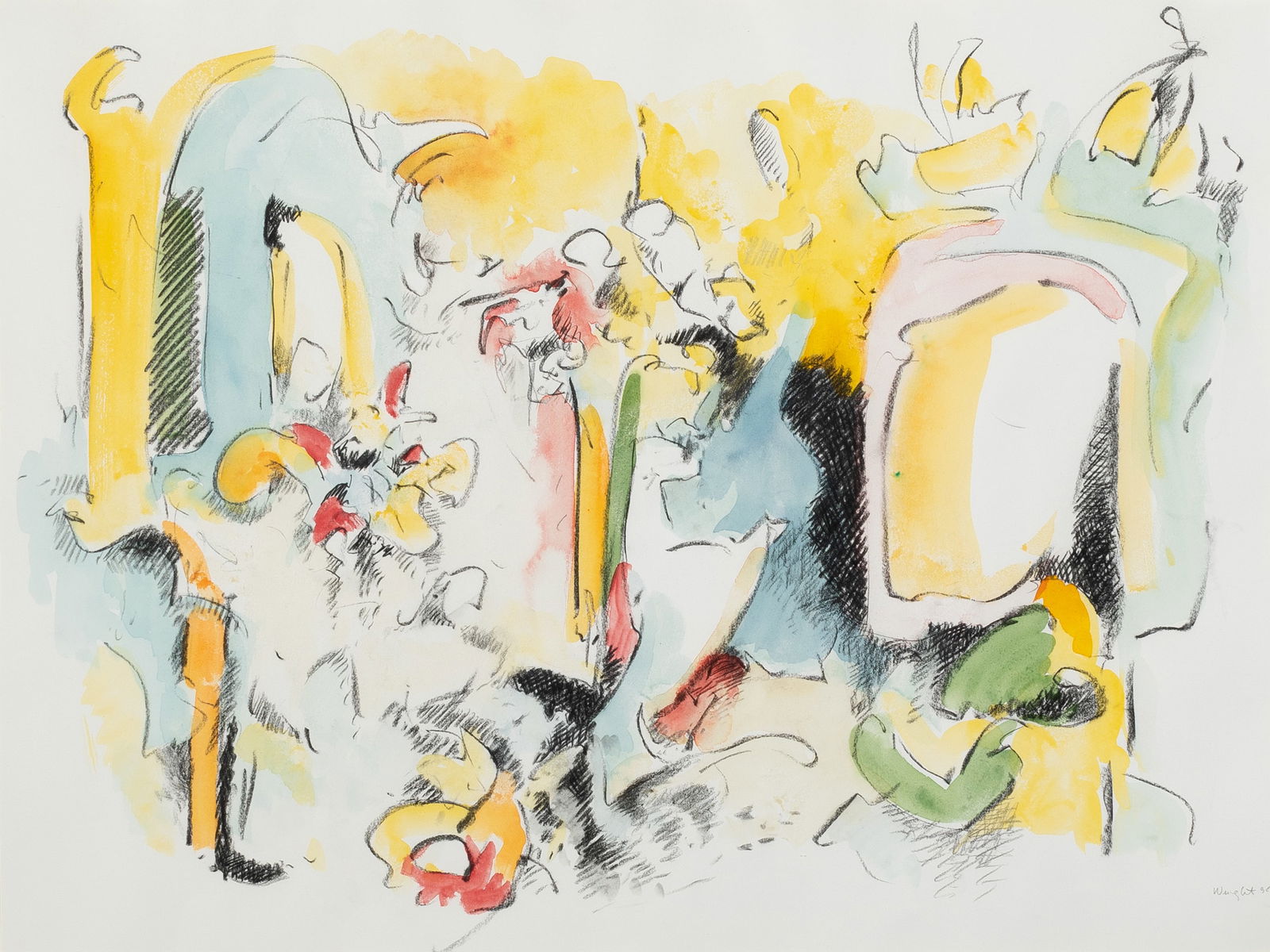 Michael Wright, Untitled (Abstract), 1995 (1 of 2)