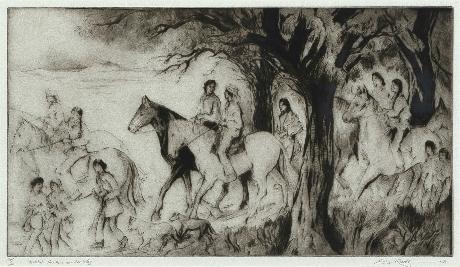 Gene Kloss, Rabbit Hunters on the Way, 1973 (1 of 2)