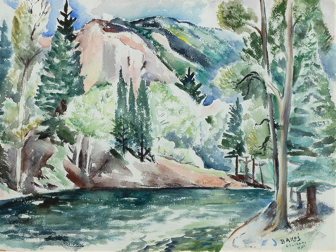 Jozef Bakos, Colorado Stream, 1945 (1 of 2)
