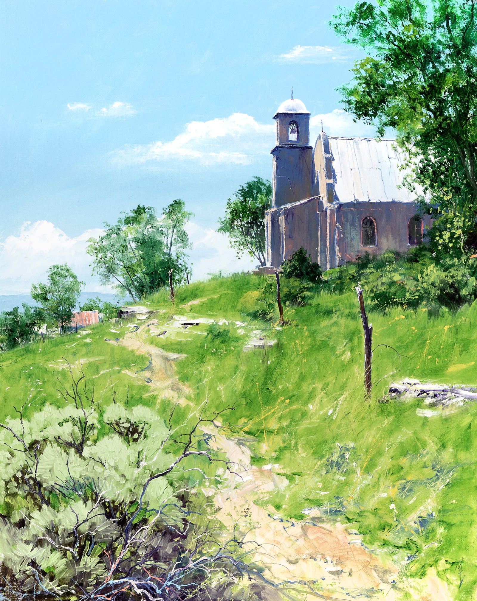 Michael Ome Untiedt, Church at Lamy NM, 2001 (1 of 3)