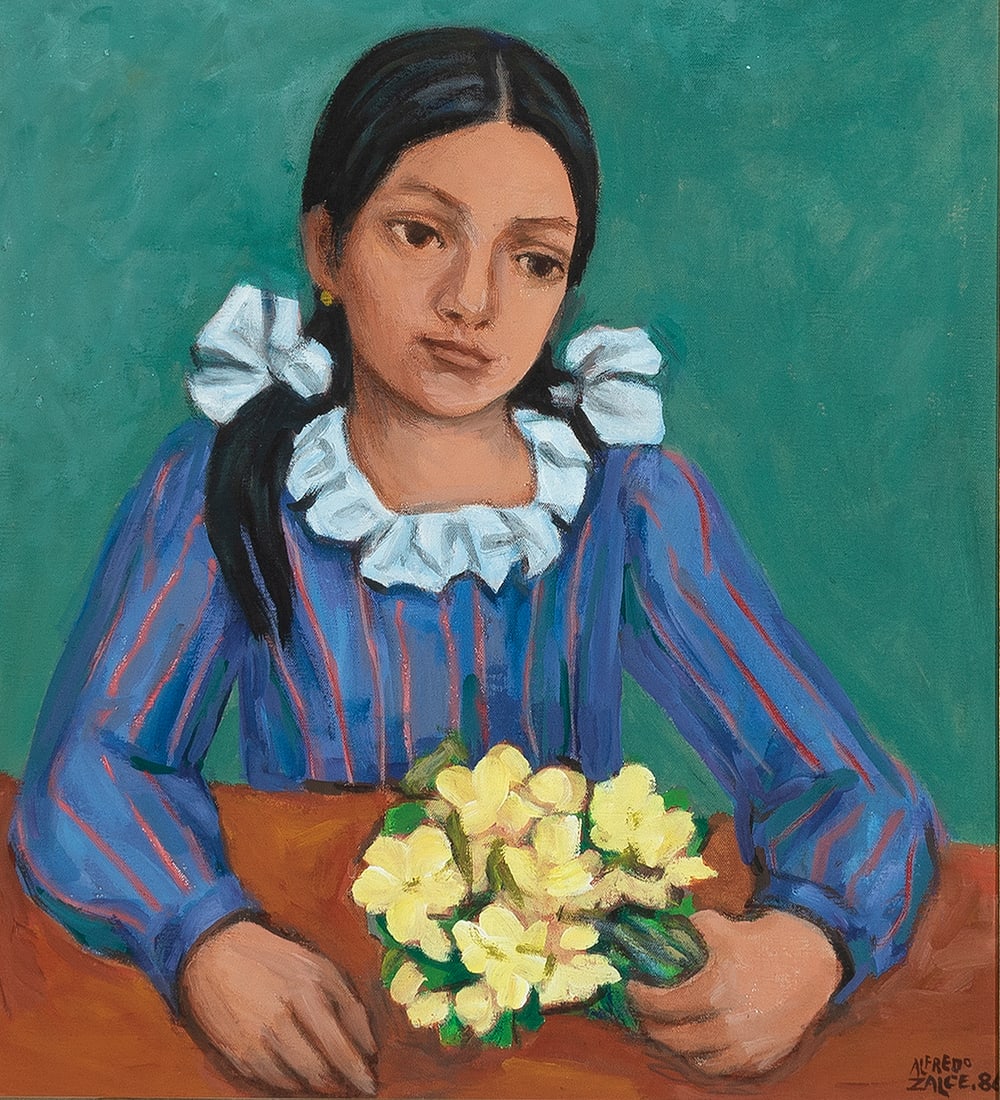 Alfredo Zalce, Margarita con Flores, 1986 (1 of 2)