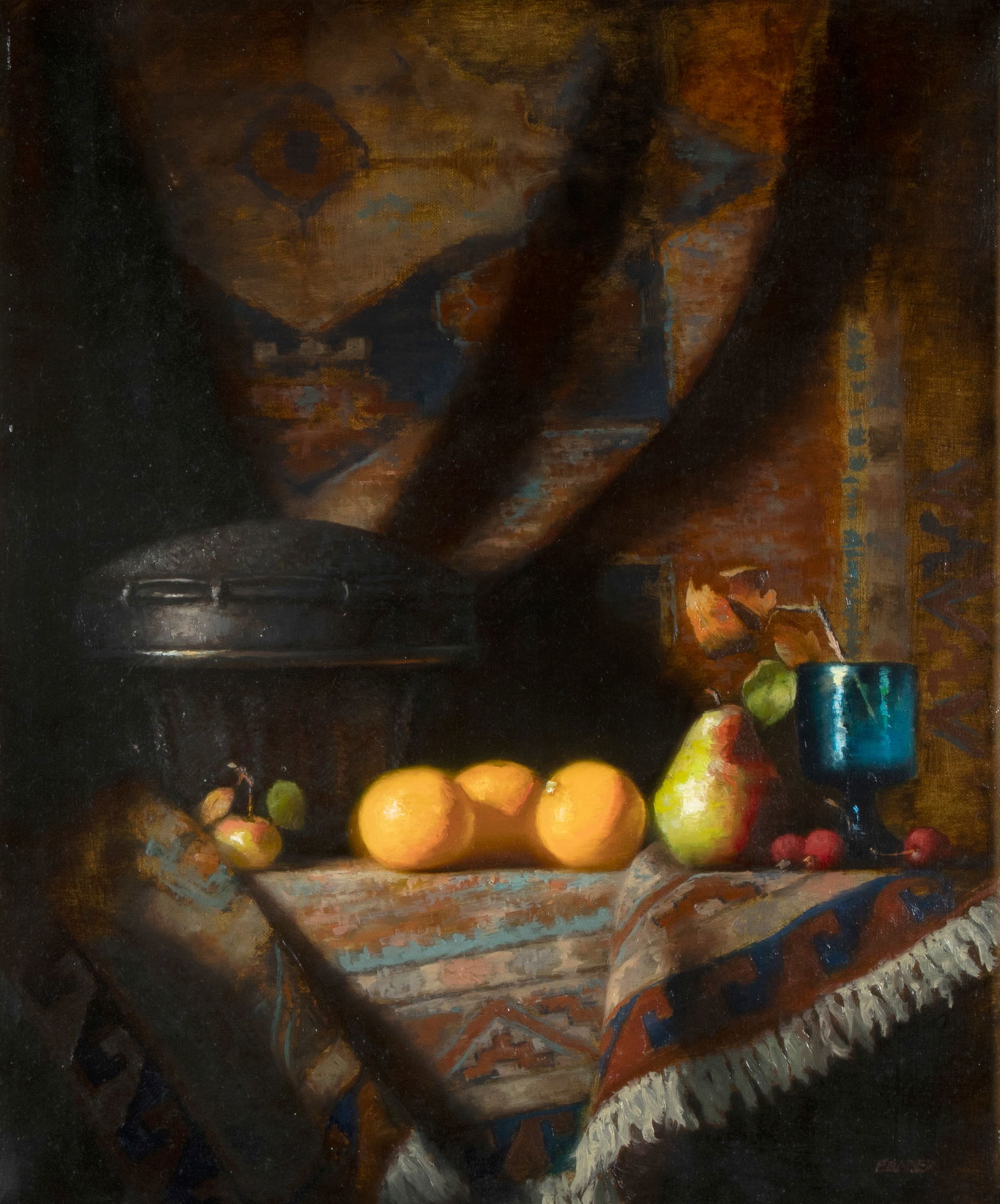 Ernest Barber, Rice Basket, Oranges & Pear (1 of 2)