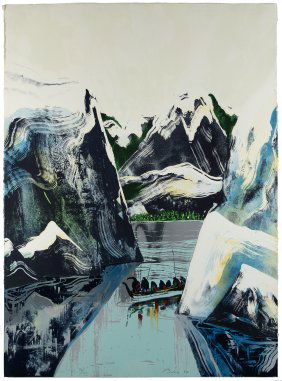 Earl Biss, War Canoes, 1980