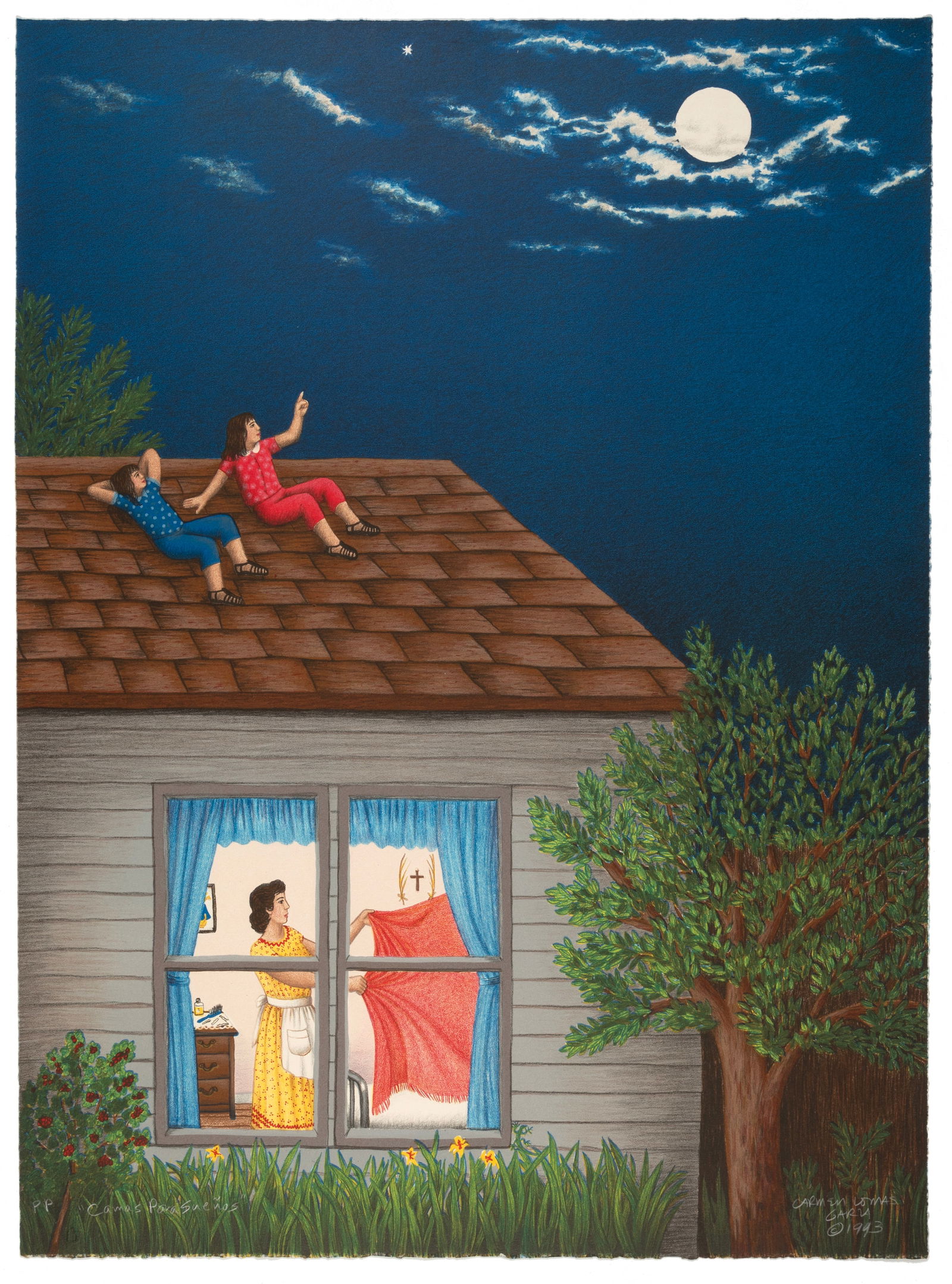 Carmen Lomas Garza, Camas Para Suenos, 1993 (1 of 3)