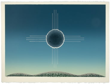 Bruce Stark Lowney, New Mexico Landscape, 1977