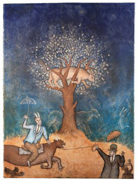 Maximino Javier, The Alphabet Tree II, 1983