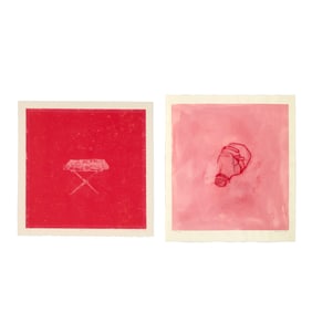 Denise G. Green, Pair of Works: Table, 1976 + Untitled, 1976