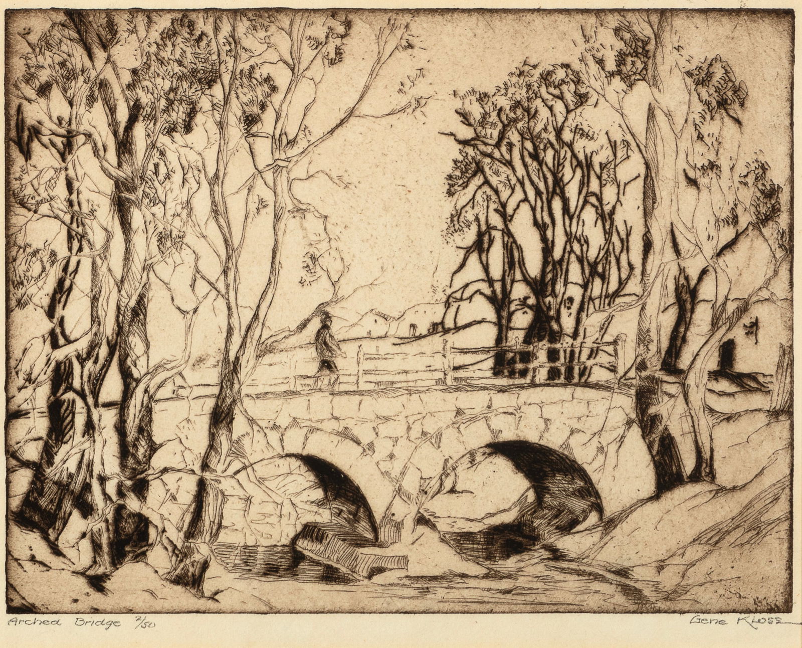 Gene Kloss, Arched Bridge, 1927 (1 of 2)
