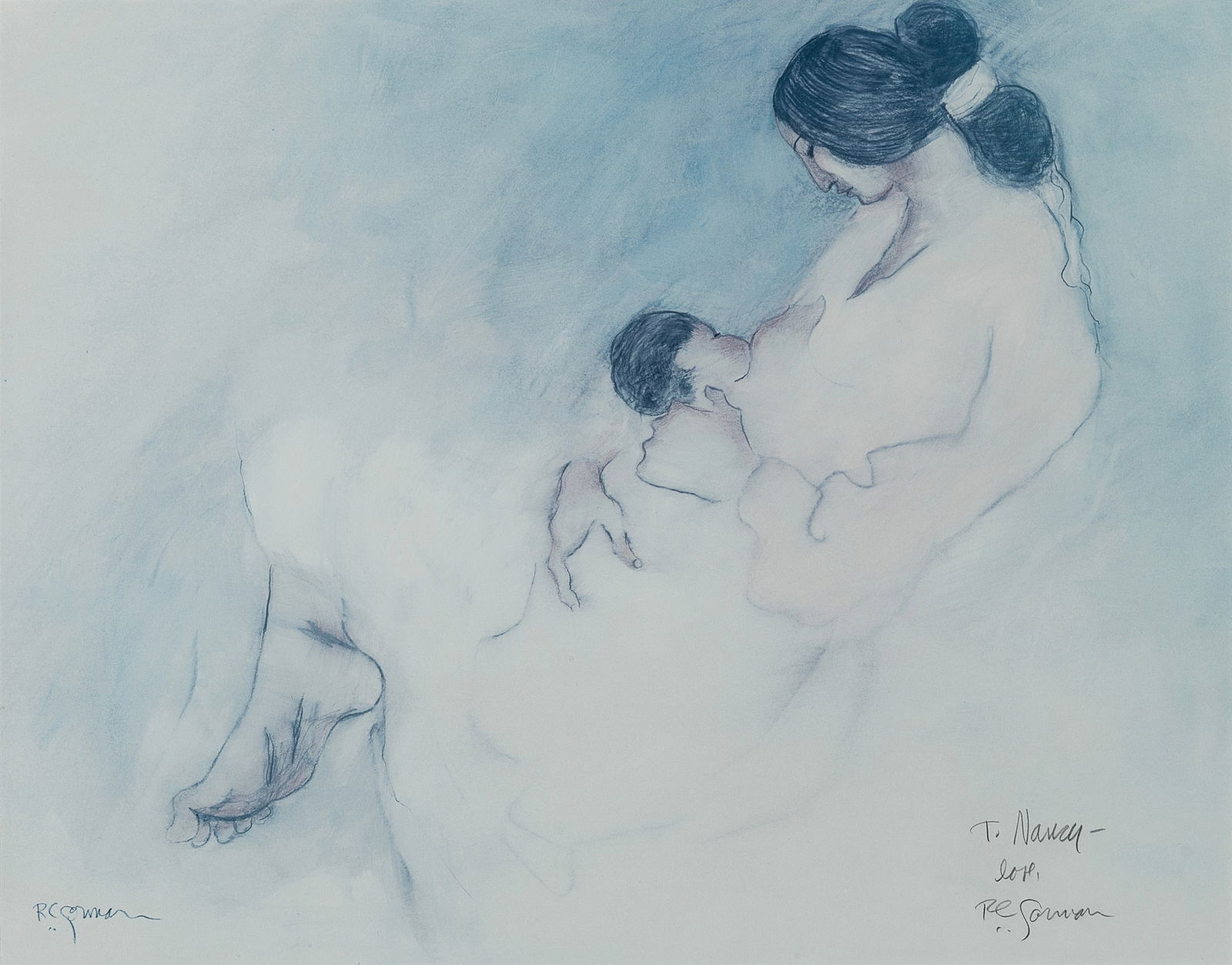 R. C. Gorman, Woman and Child (1 of 2)