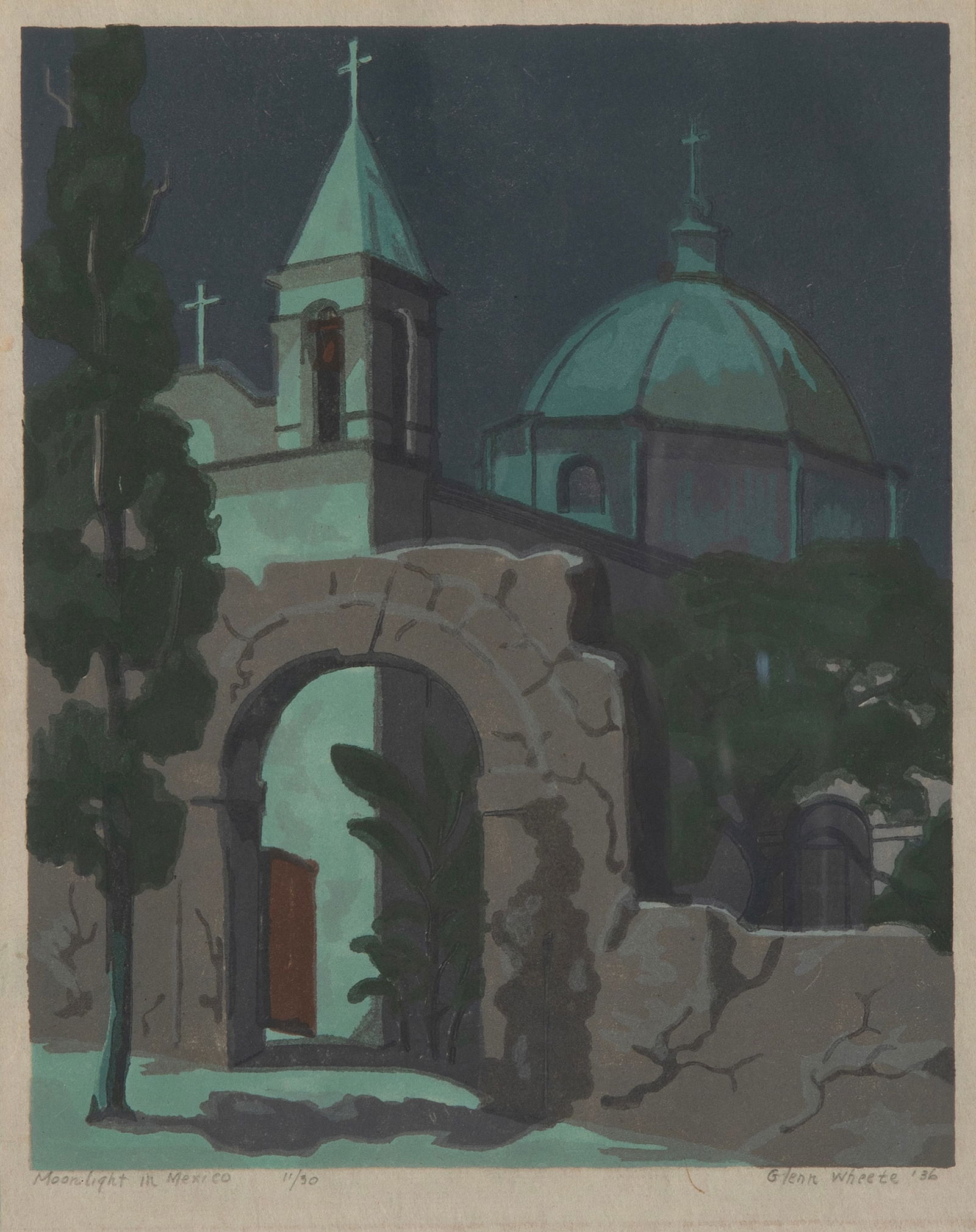 Glenn Wheete, Moonlight in Mexico, 1936 (1 of 3)