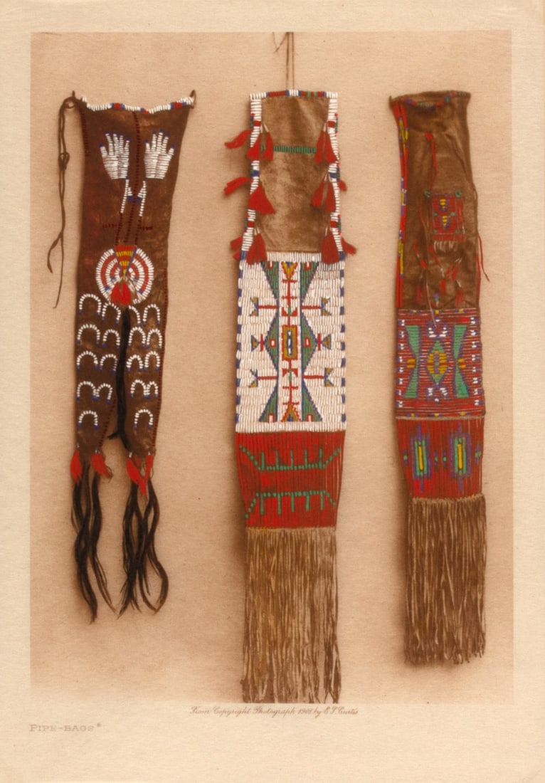 Edward S. Curtis, Pipe-Bags, 1908 (1 of 2)