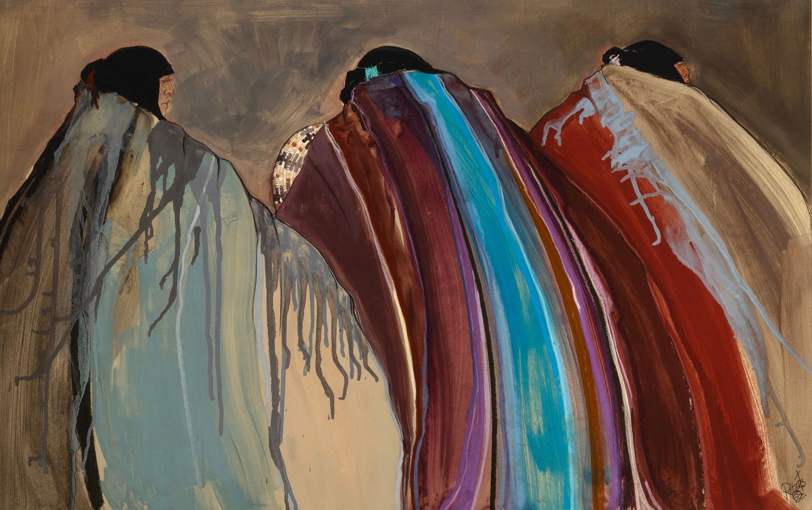 Dolona Roberts, Untitled (Three Figures) (1 of 3)