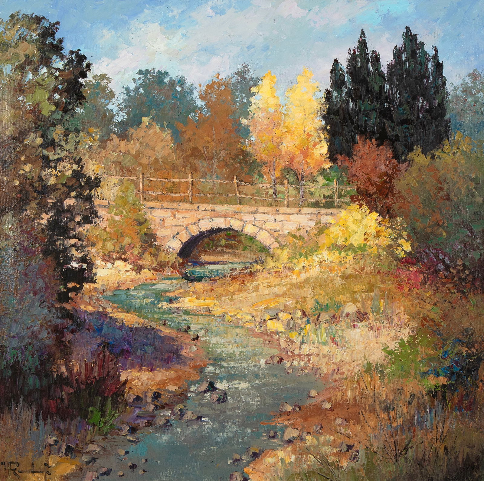 Hans Ressdorf, Untitled (Stream in Autumn) (1 of 2)