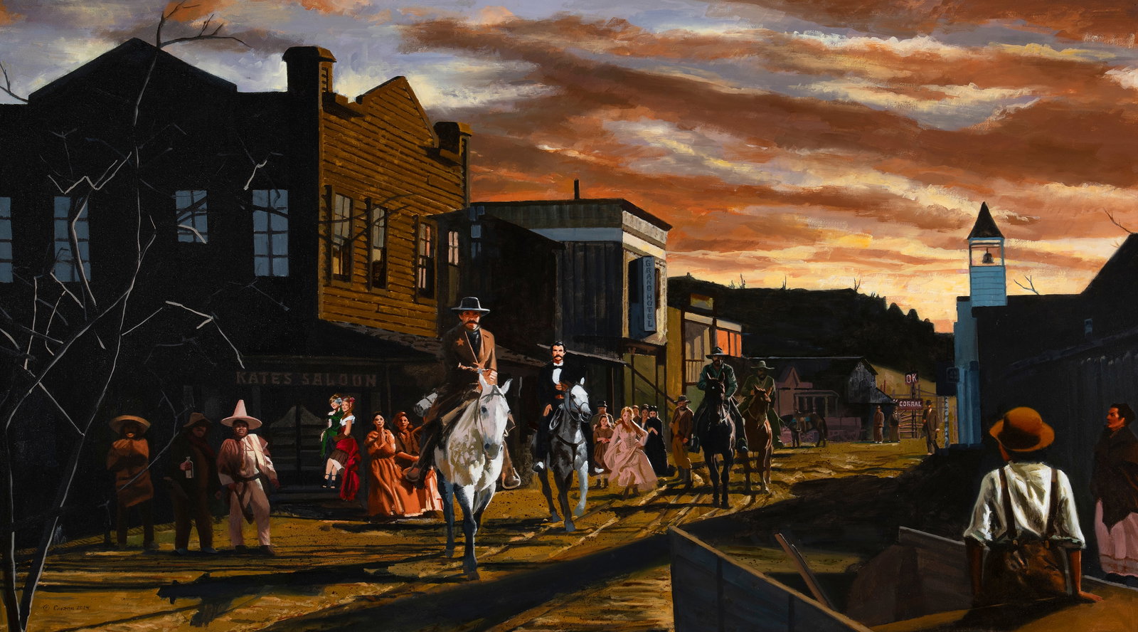 Jim Carson, Wyatt Earp Enters Tombstone, 2024 (1 of 2)