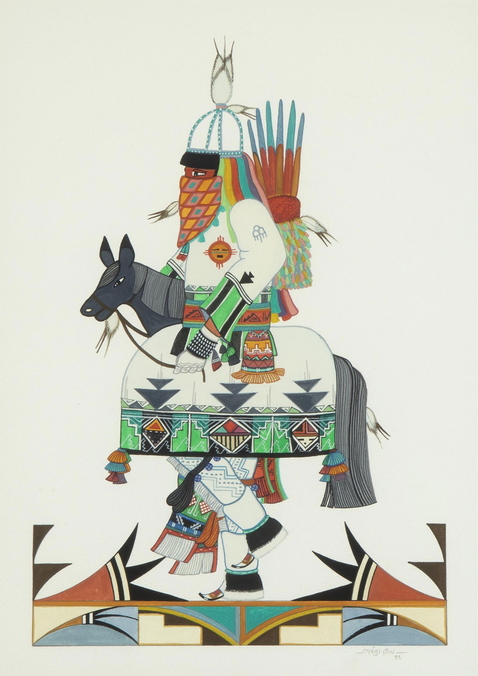 Michael [Oyegi Pin] Padilla, Untitled (Horseman), 1988 (1 of 2)