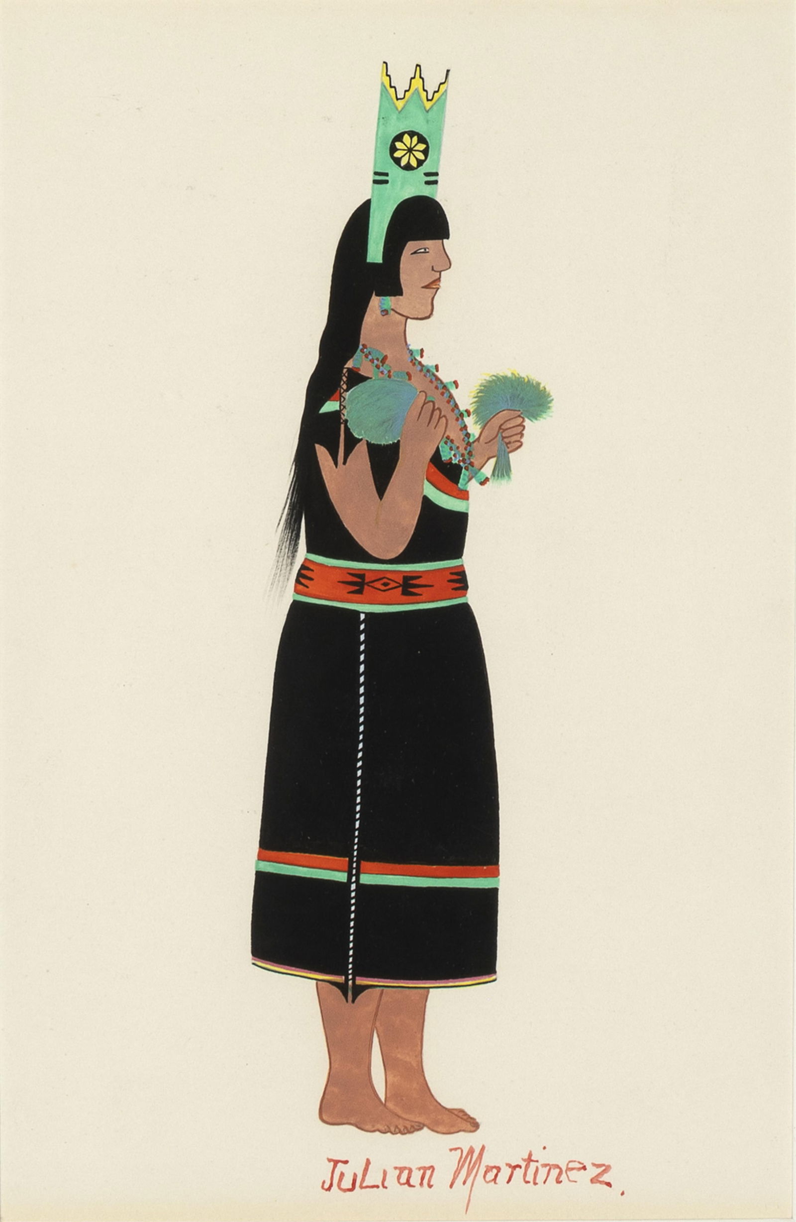 Julian Martinez, Pueblo Maiden, 1935 (1 of 2)