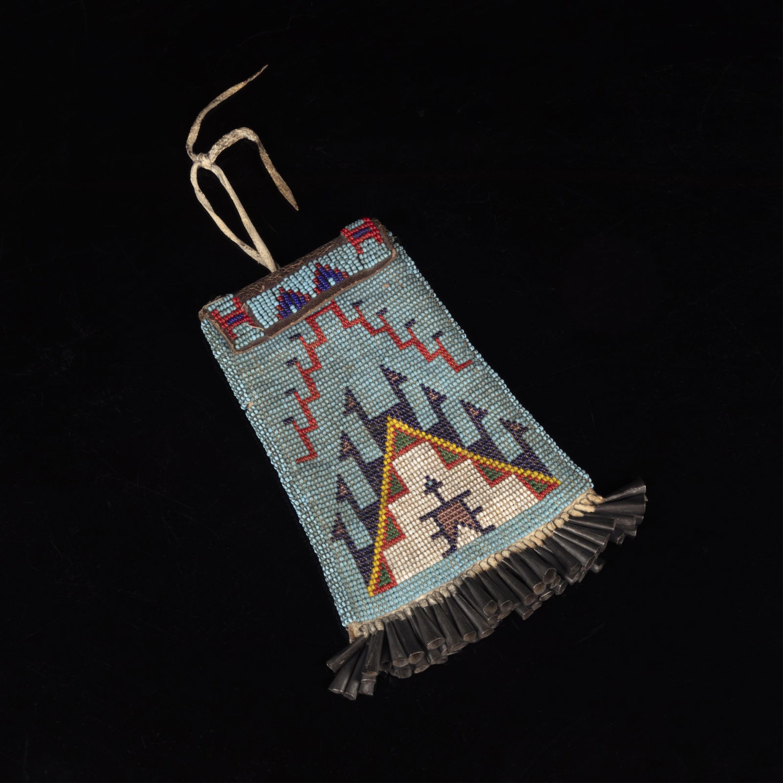 Plains, Artist Once Known, Beaded Bag, ca. 1940 (1 of 2)