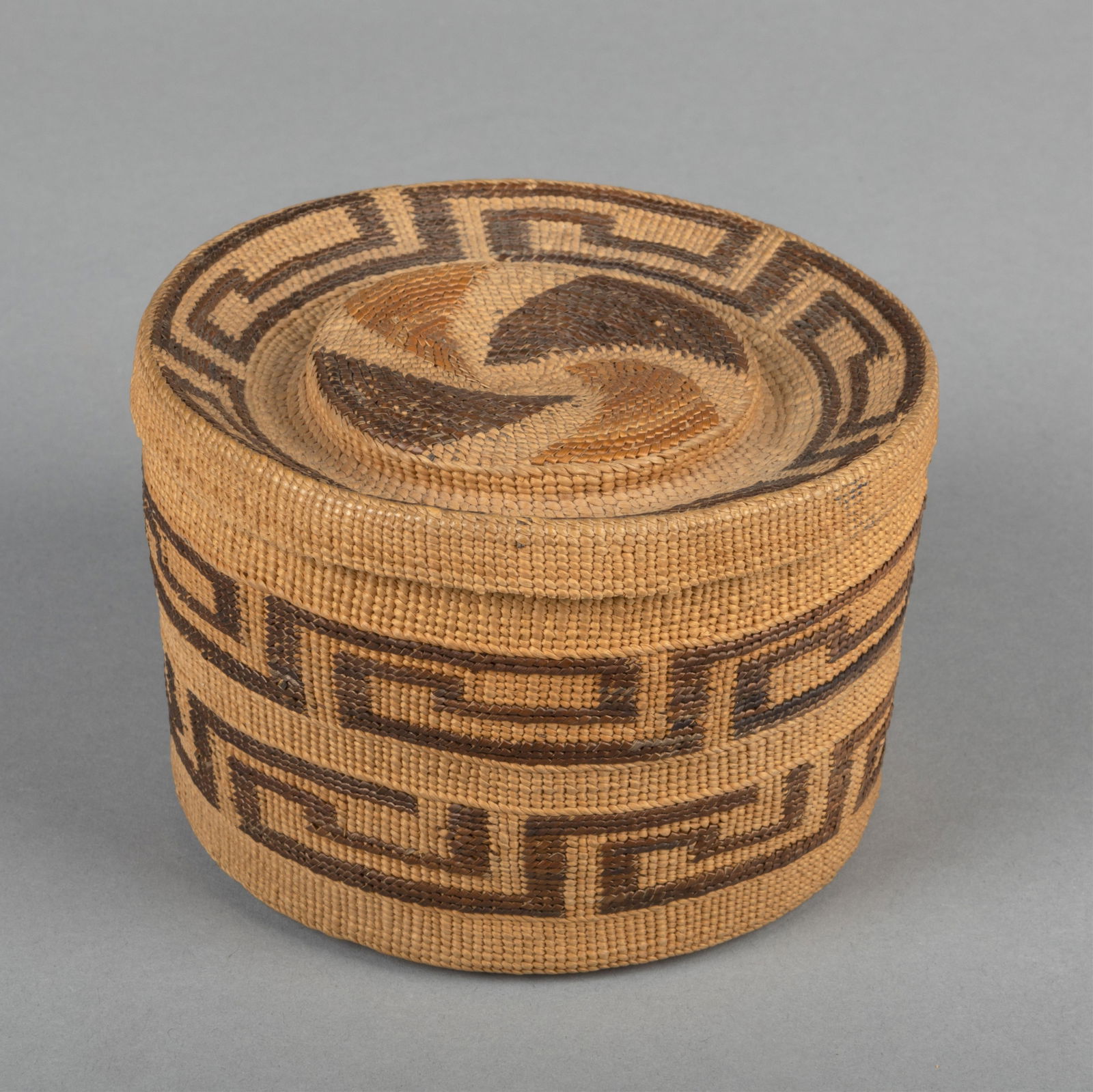 Tlingit, Artist Once Known, Lidded Basket with Rattletop, ca. 1900 (1 of 4)