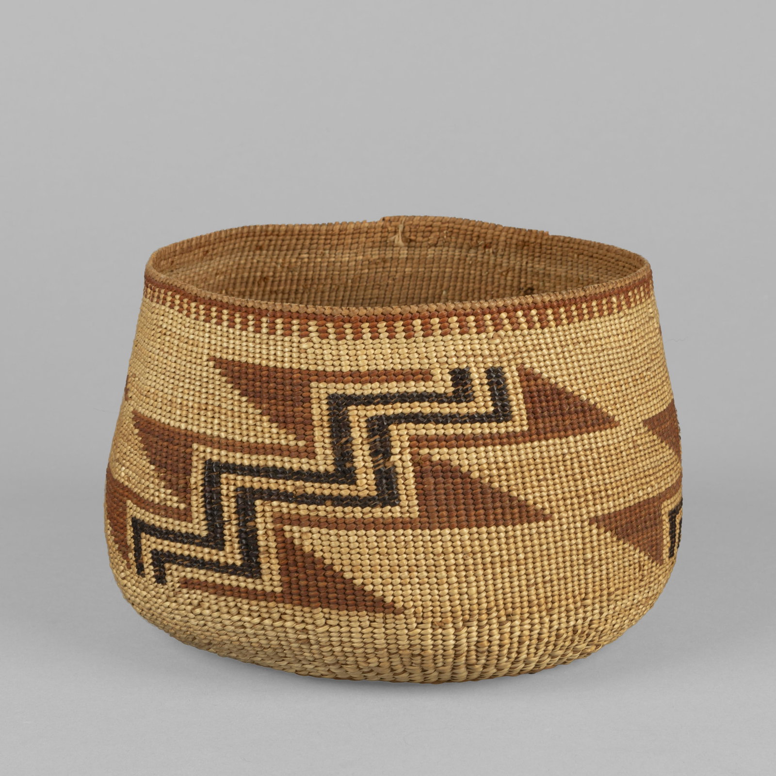 Hupa, Artist Once Known, Basket with Stepped Design, ca. 1910 (1 of 2)