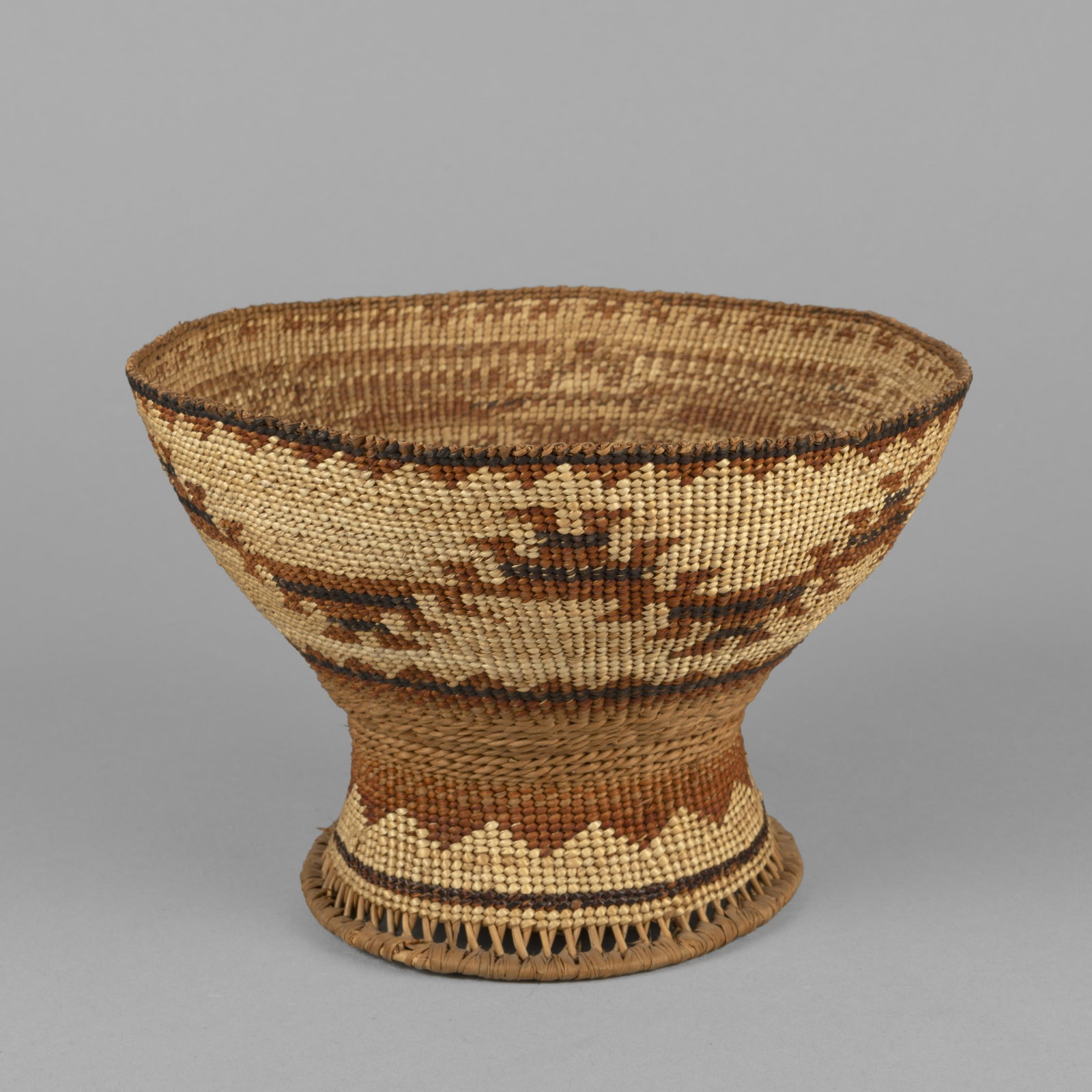 Karuk/Yurok, Artist Once Known, Basketry Bowl, ca. 1910: Karuk/Yurok Artist Once Known Basketry Bowl, ca. 1910 woven natural fibers height: 5 1/2 x diameter: 7 7/8 in. (14 x 20 cm.) Private Collection, Nevada