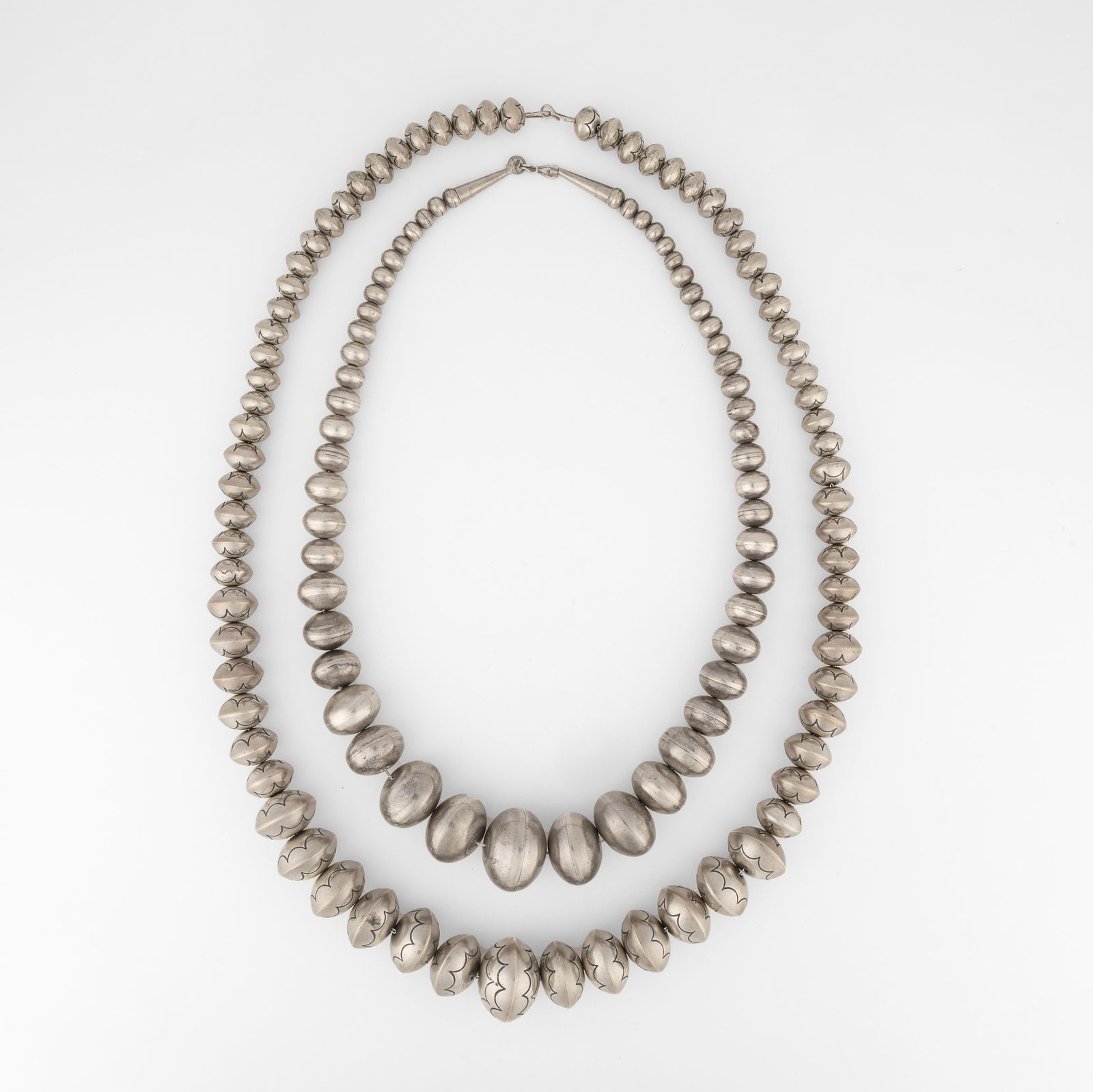 Diné [Navajo], Unknown Artist, Pair of Two Beaded Necklaces, ca. 1990 (1 of 1)