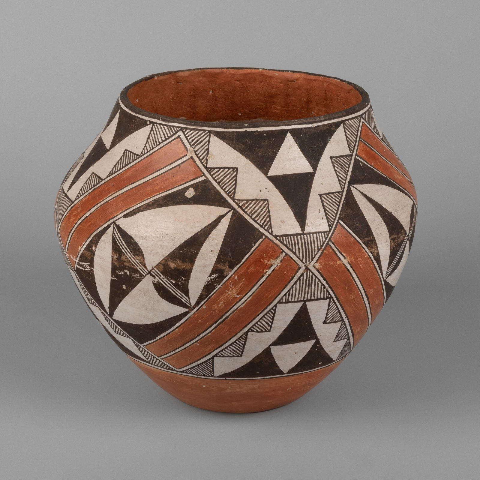 Acoma, Artist Once Known, Polychrome Pottery Jar, ca. 1945 (1 of 3)