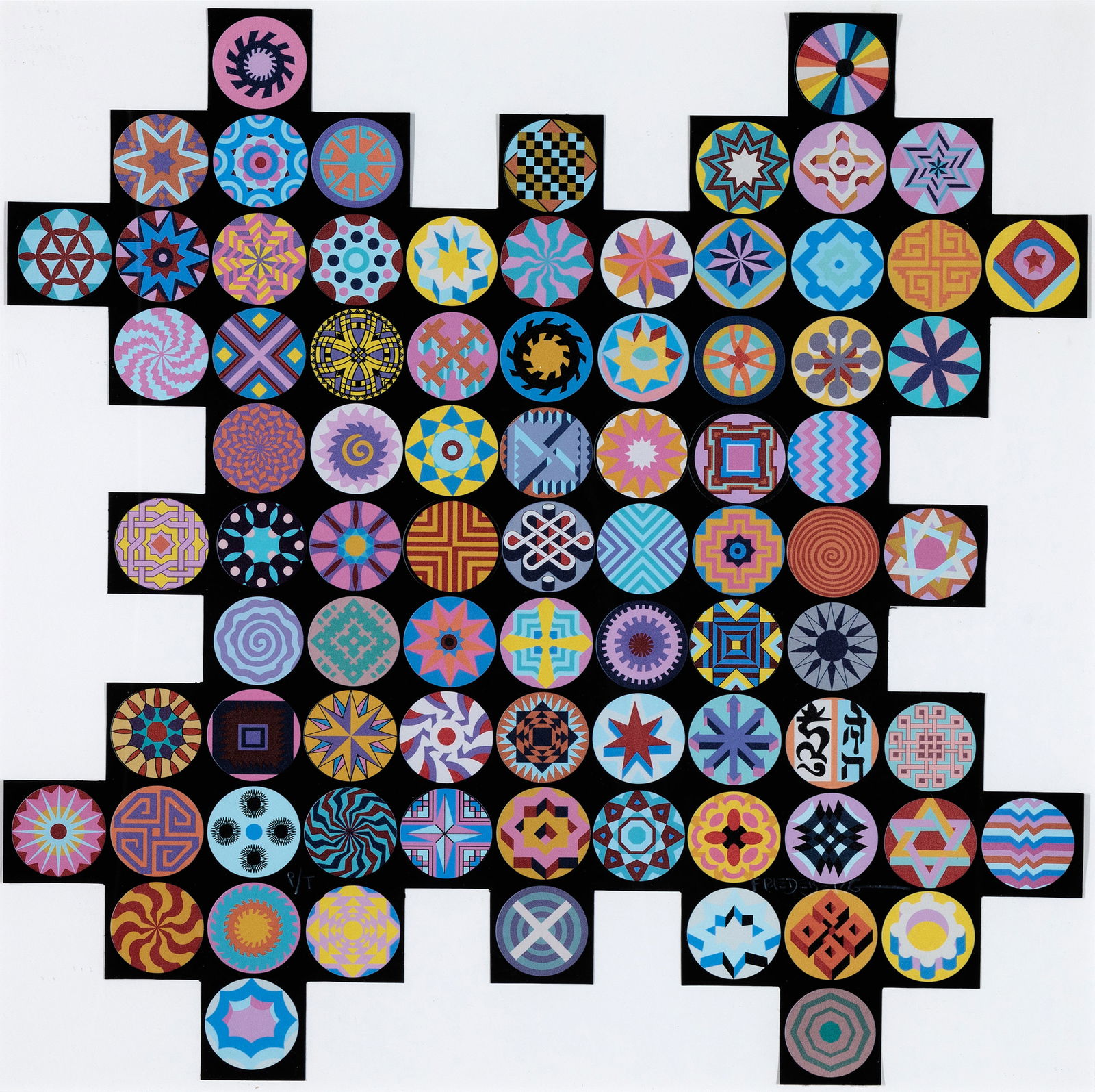 Pedro Friedeberg, (Italian/Mexican, b. 1936), Medals, silkscreen in colors (1 of 2)