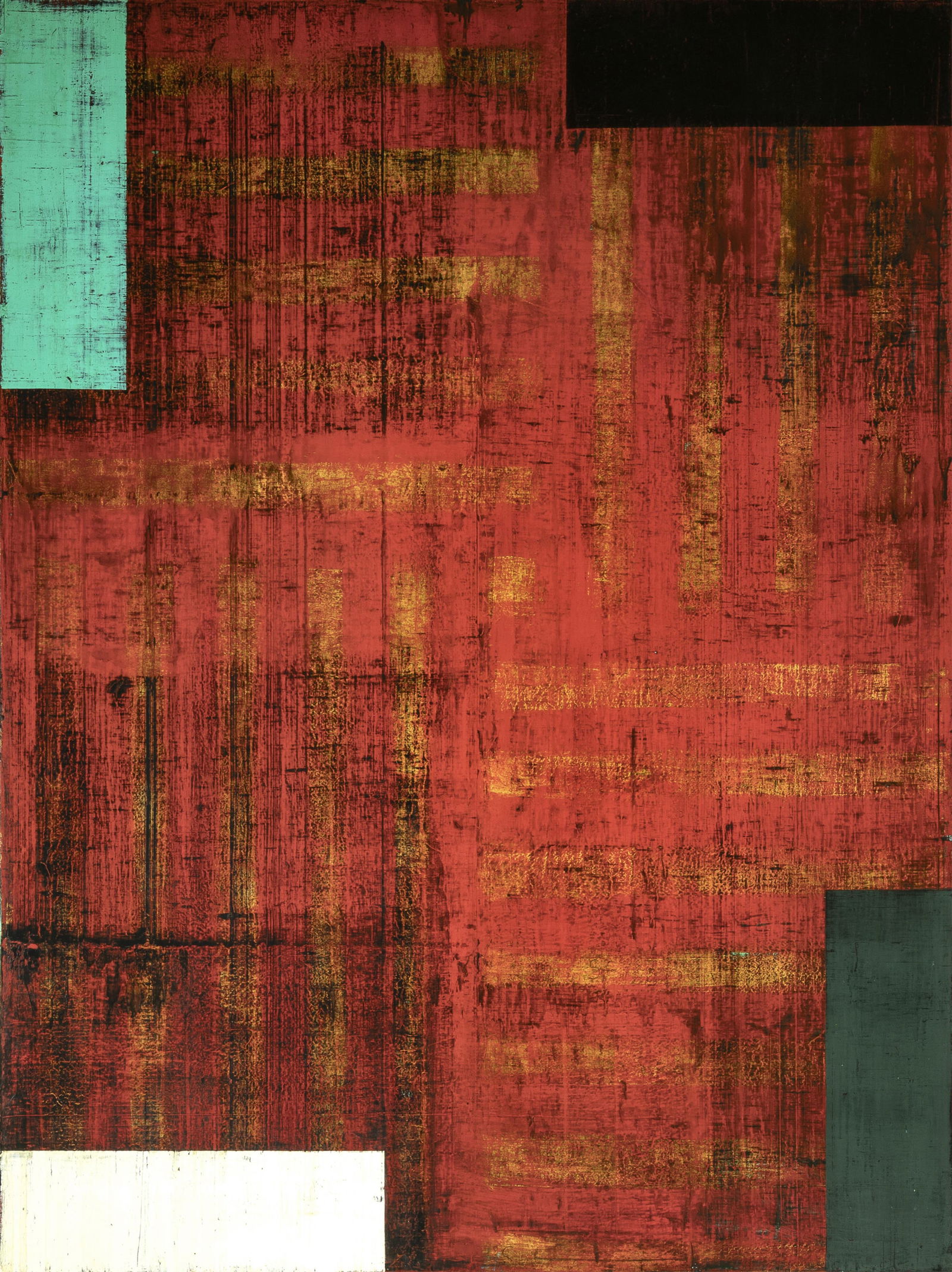 Robert Kelly, Saints' Quarters III, 1993: Robert Kelly(b. 1956)Saints' Quarters III, 1993oil on lineninscribed verso: top / Saints' Quarters / III / 1993 / © RobertKelly / oil on linen / 80 x 6080 x 60 in. (203.2 x 152.4 cm.) Ventana Fine Ar