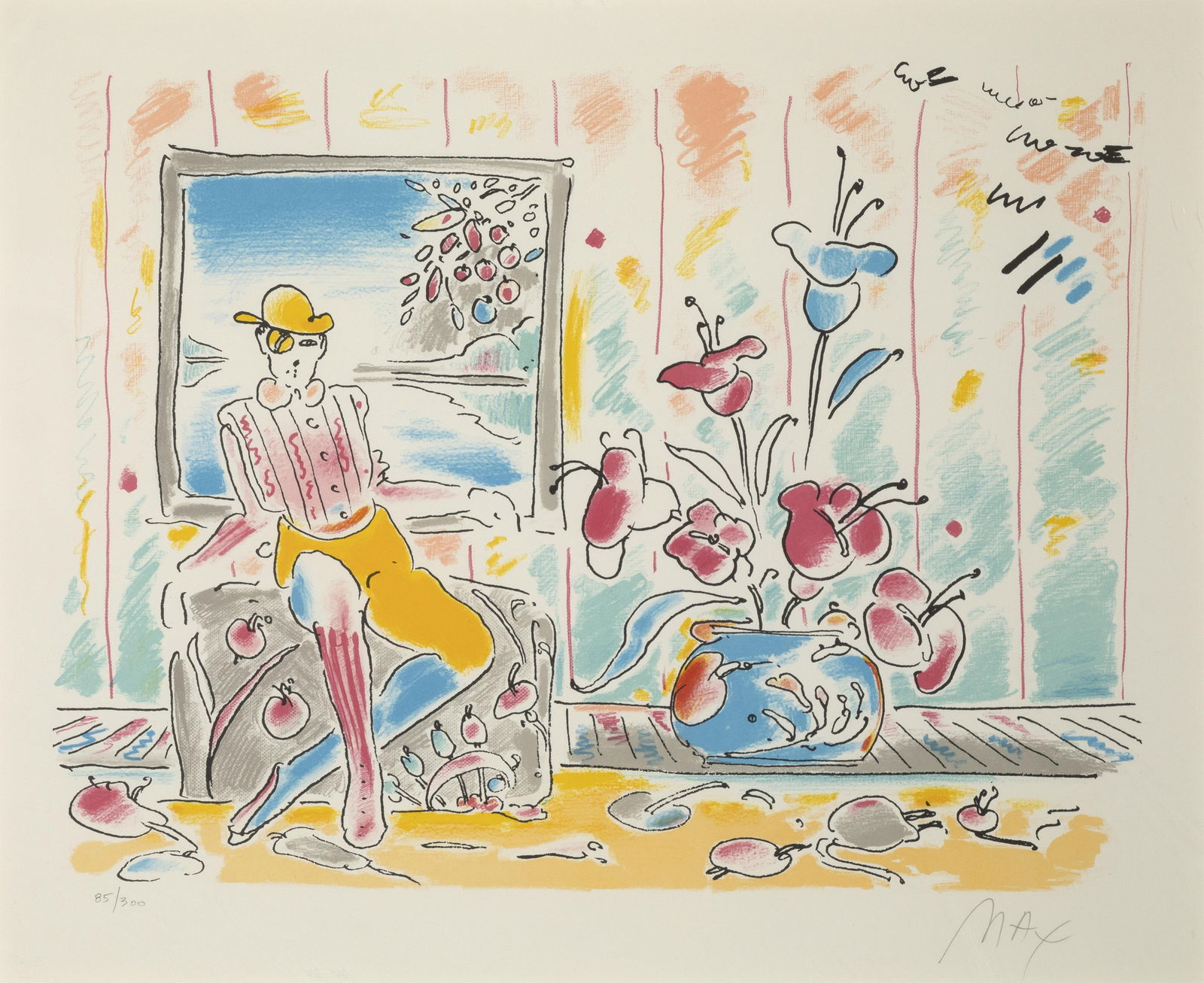 Peter Max, Zero and Flowers, 1978 (1 of 2)