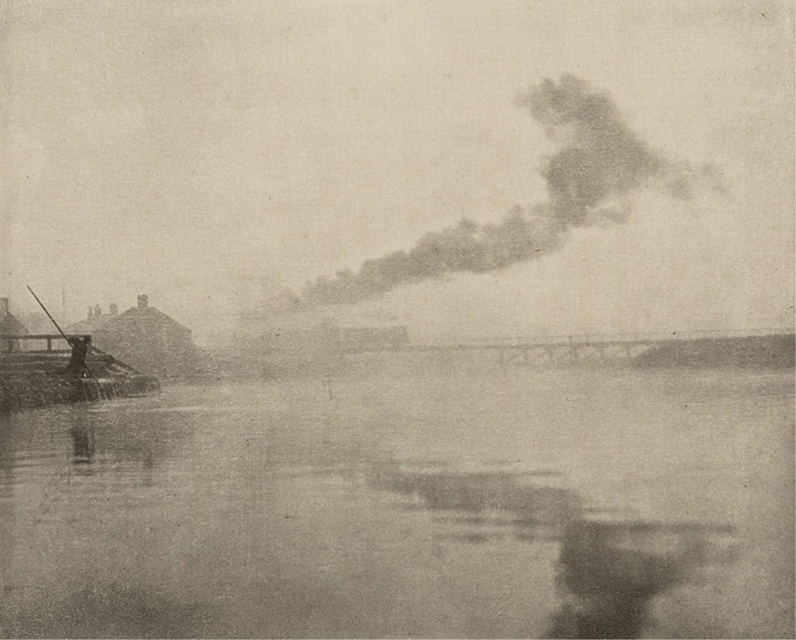 Peter Henry Emerson, (British, 1956 - 1936), The Bridge, 1895 from Marsh Leaves, photogravure, 3 7/8 (1 of 3)
