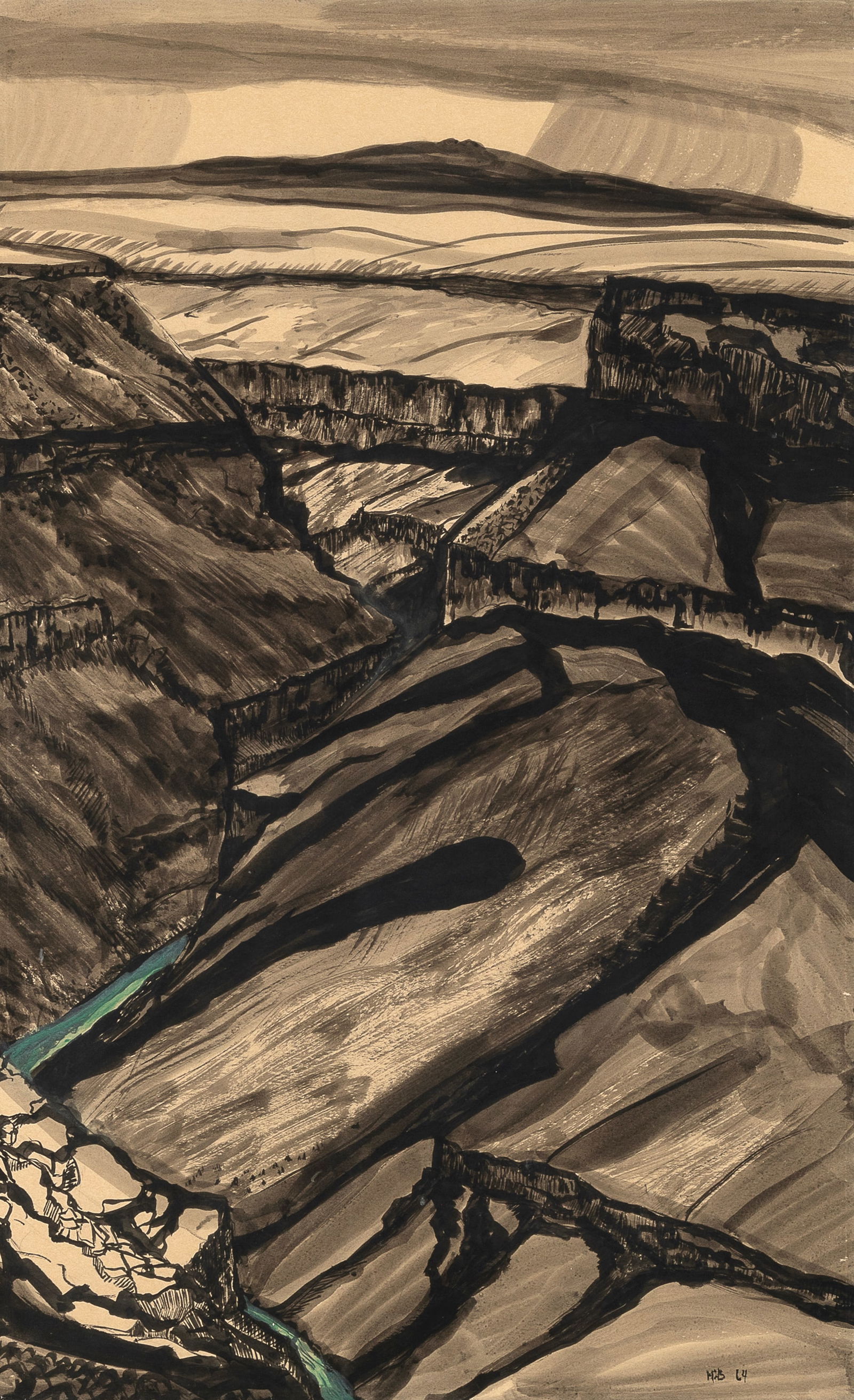 Helen Greene Blumenschein, Untitled (Rio Grande Gorge), 1964 (1 of 2)