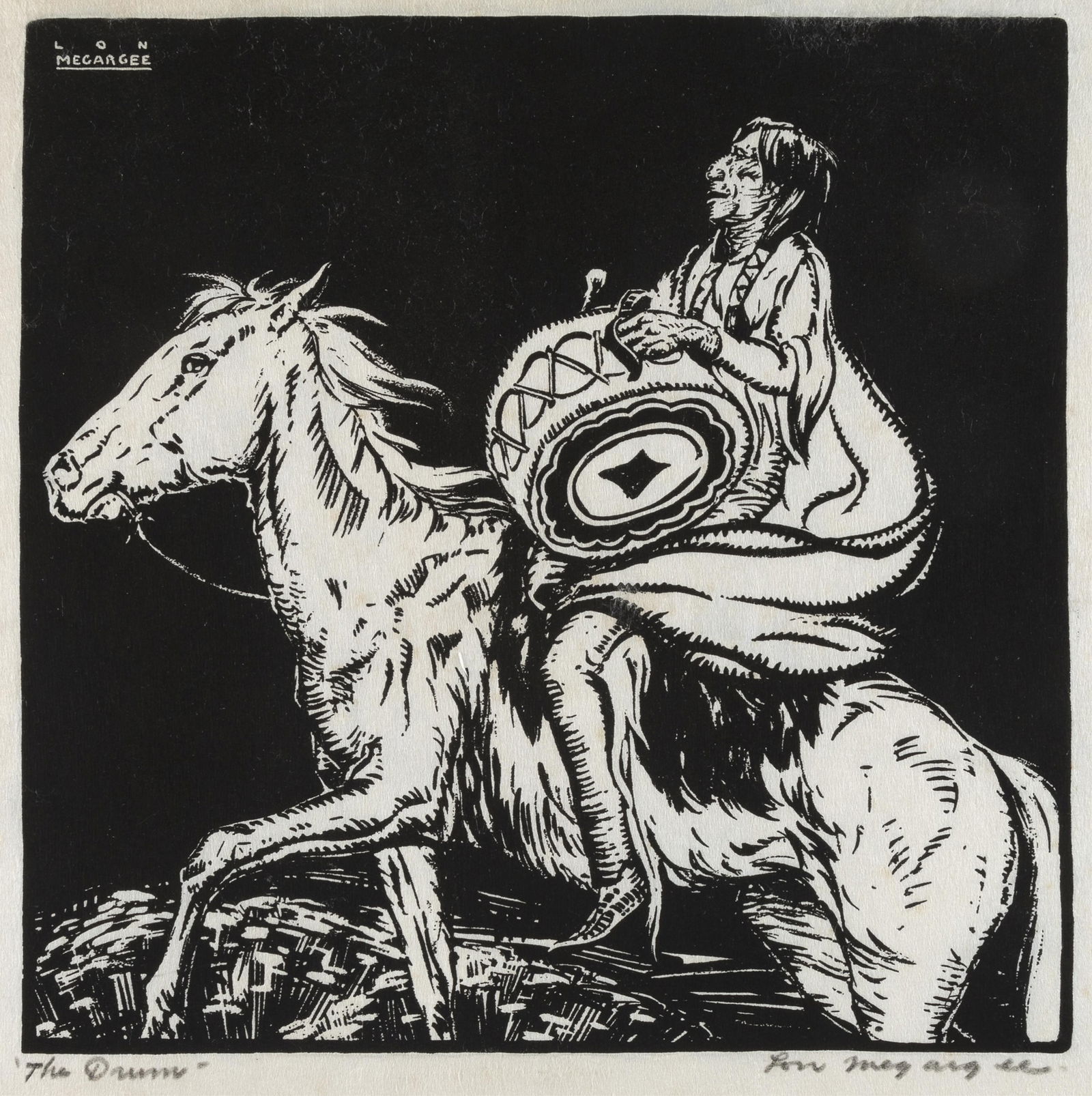 Lon Megargee, The Drum, Ca. 1920 Auction