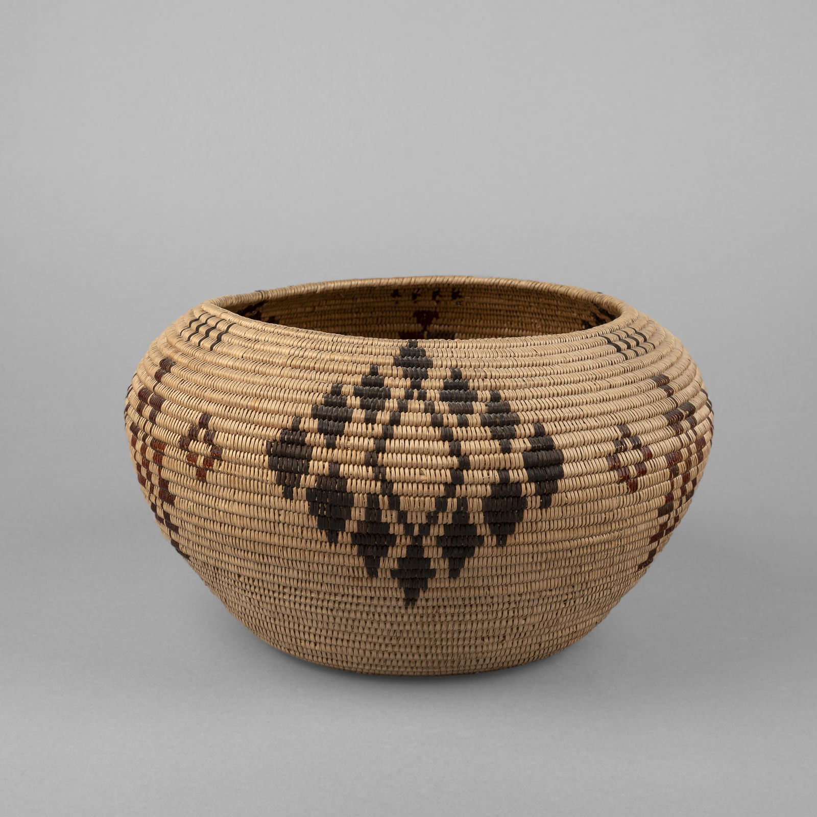 Attributed to [Agnes May Pete], Washoe Three Rod Degikup Polychrome Basket, ca. 1905 (1 of 4)