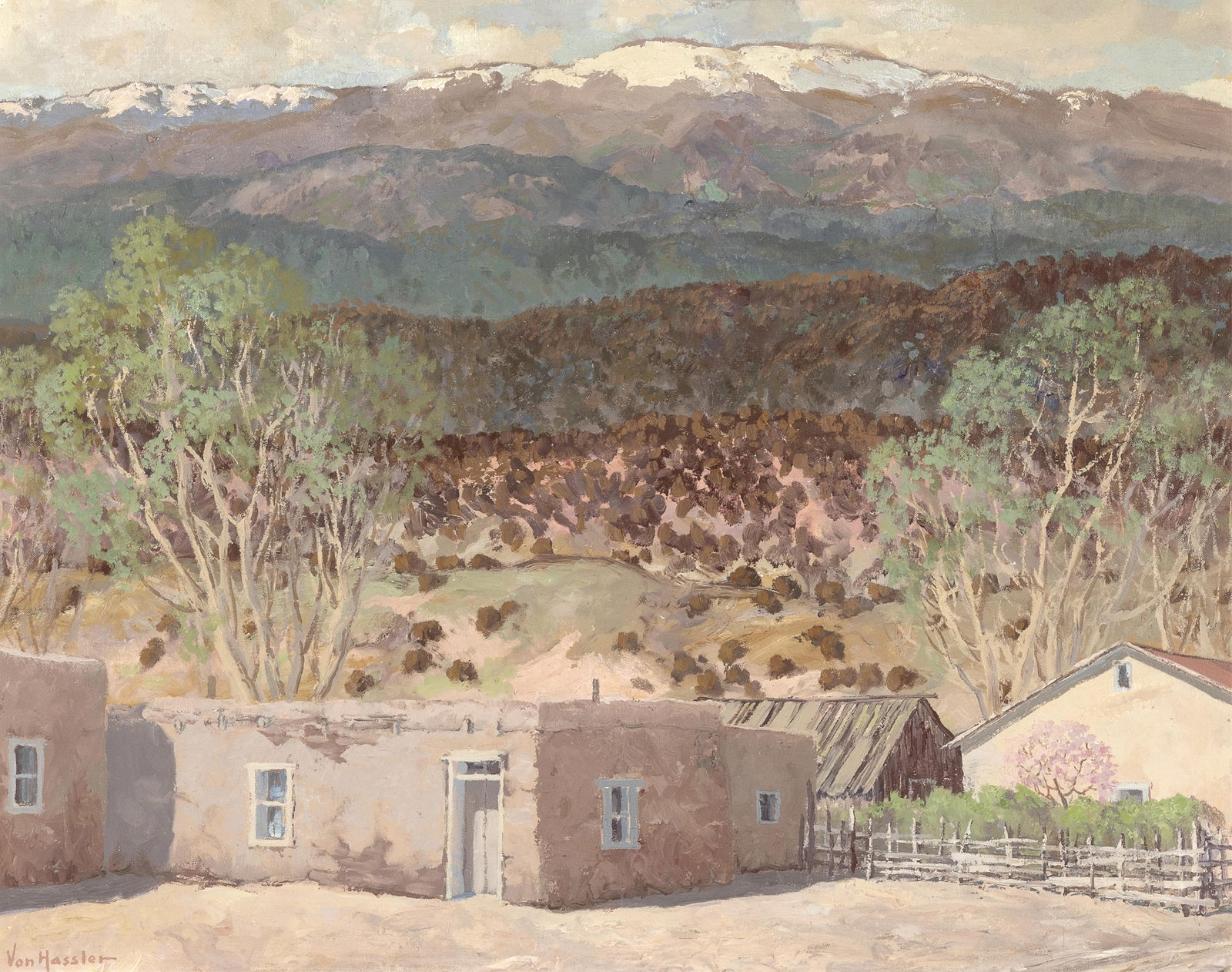 Carl Von Hassler, Springtime in Tres Ritos, New Mexico, ca. 1942 (1 of 3)