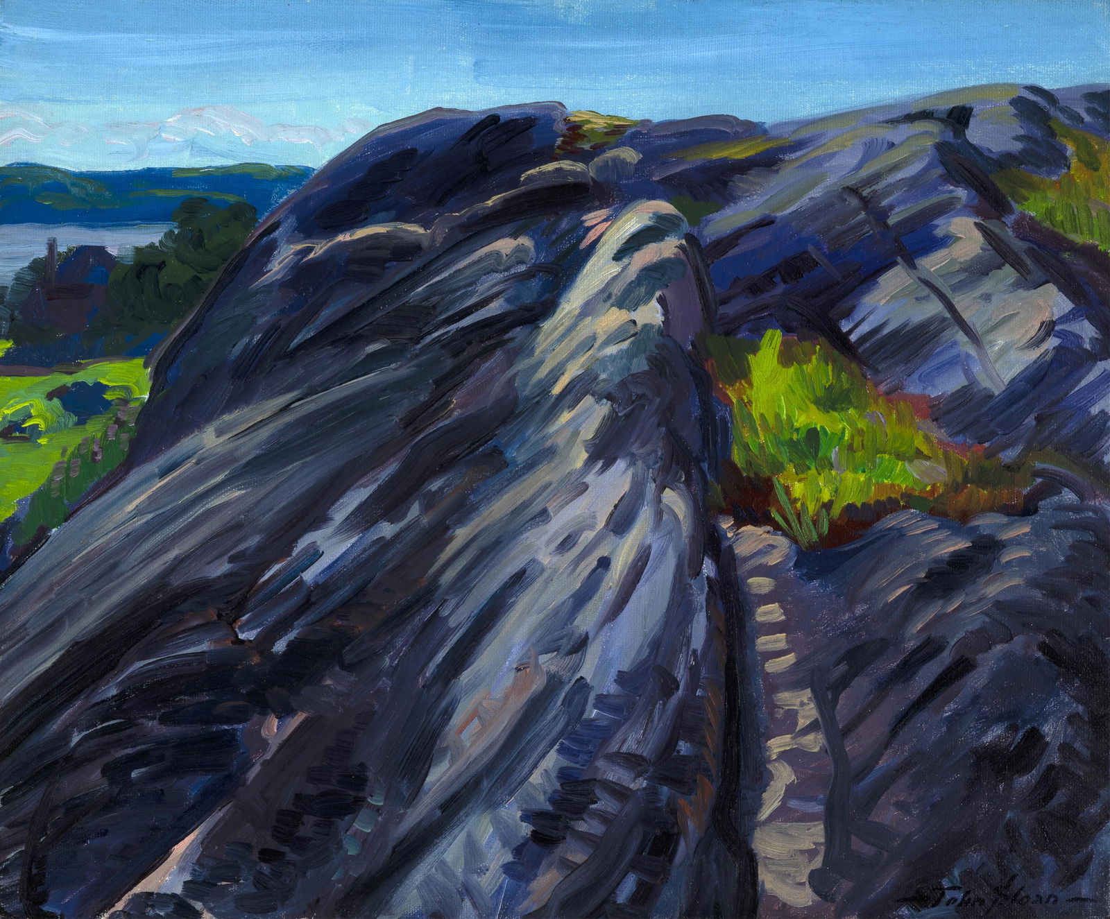 John French Sloan, Blue Rocks, Gloucester, 1915 Auction