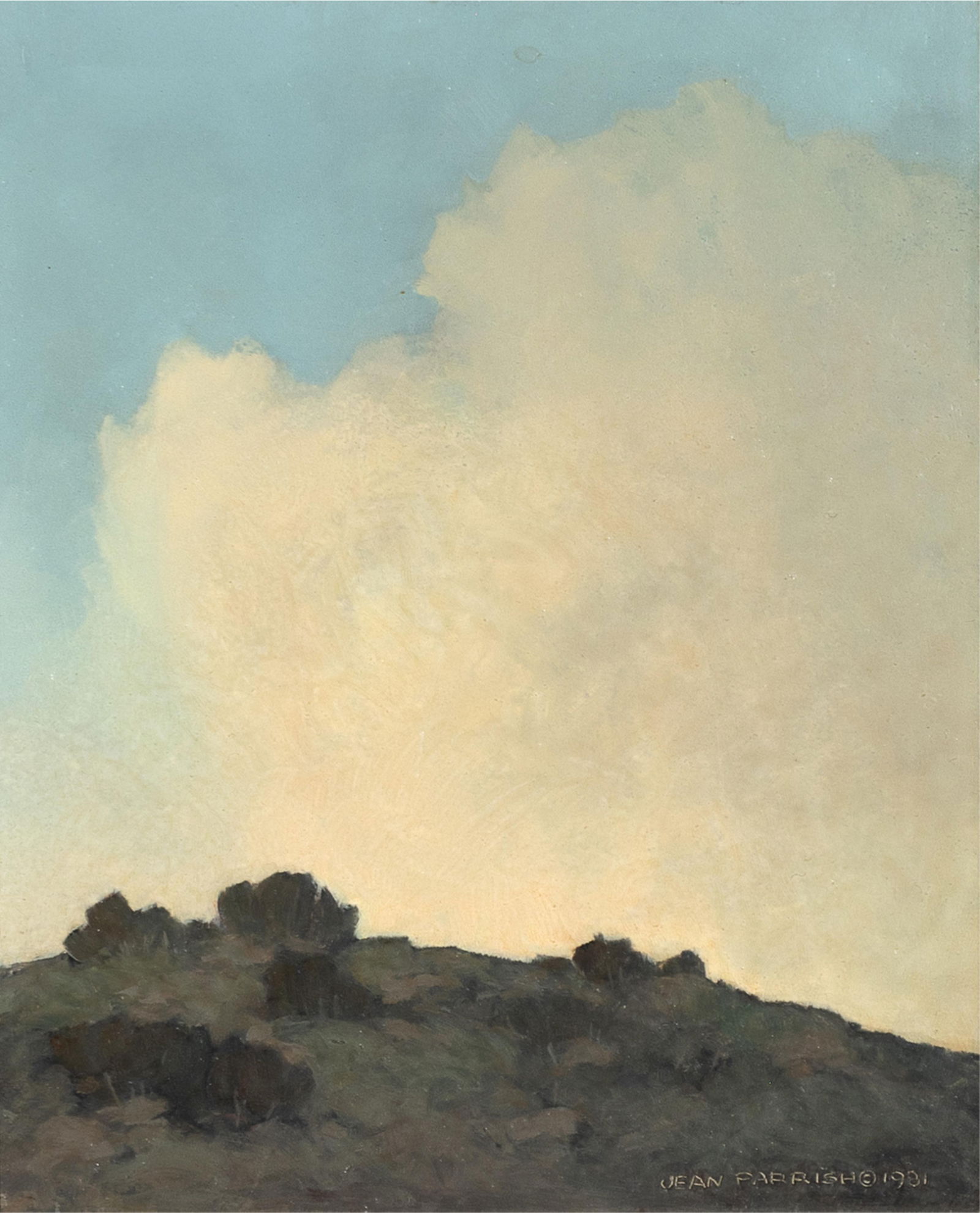 Jean Parrish, Untitled (landscape And Clouds), 1981 Auction