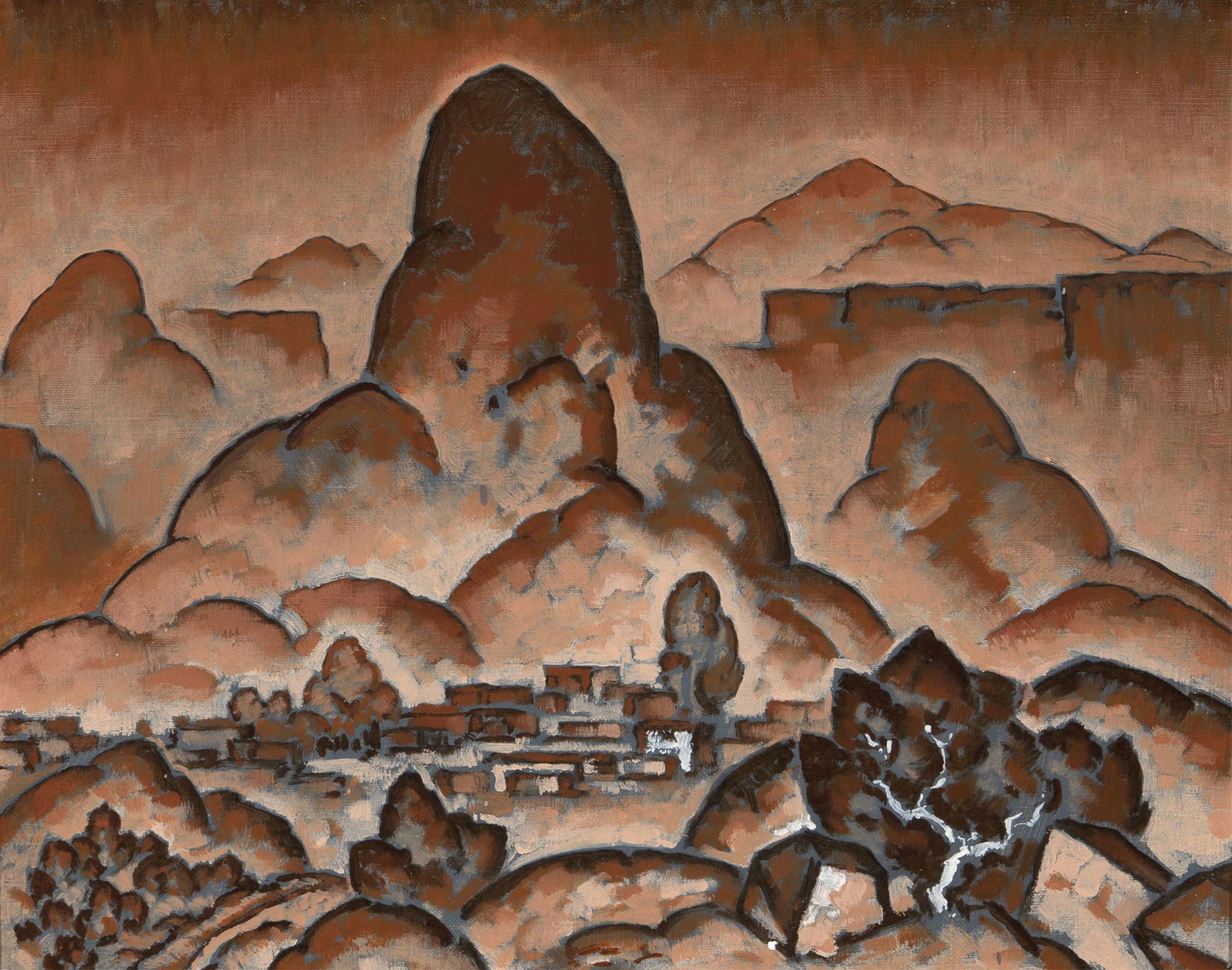 William Penhallow Henderson, Study for 'Cabezon,' ca. 1935 (1 of 3)
