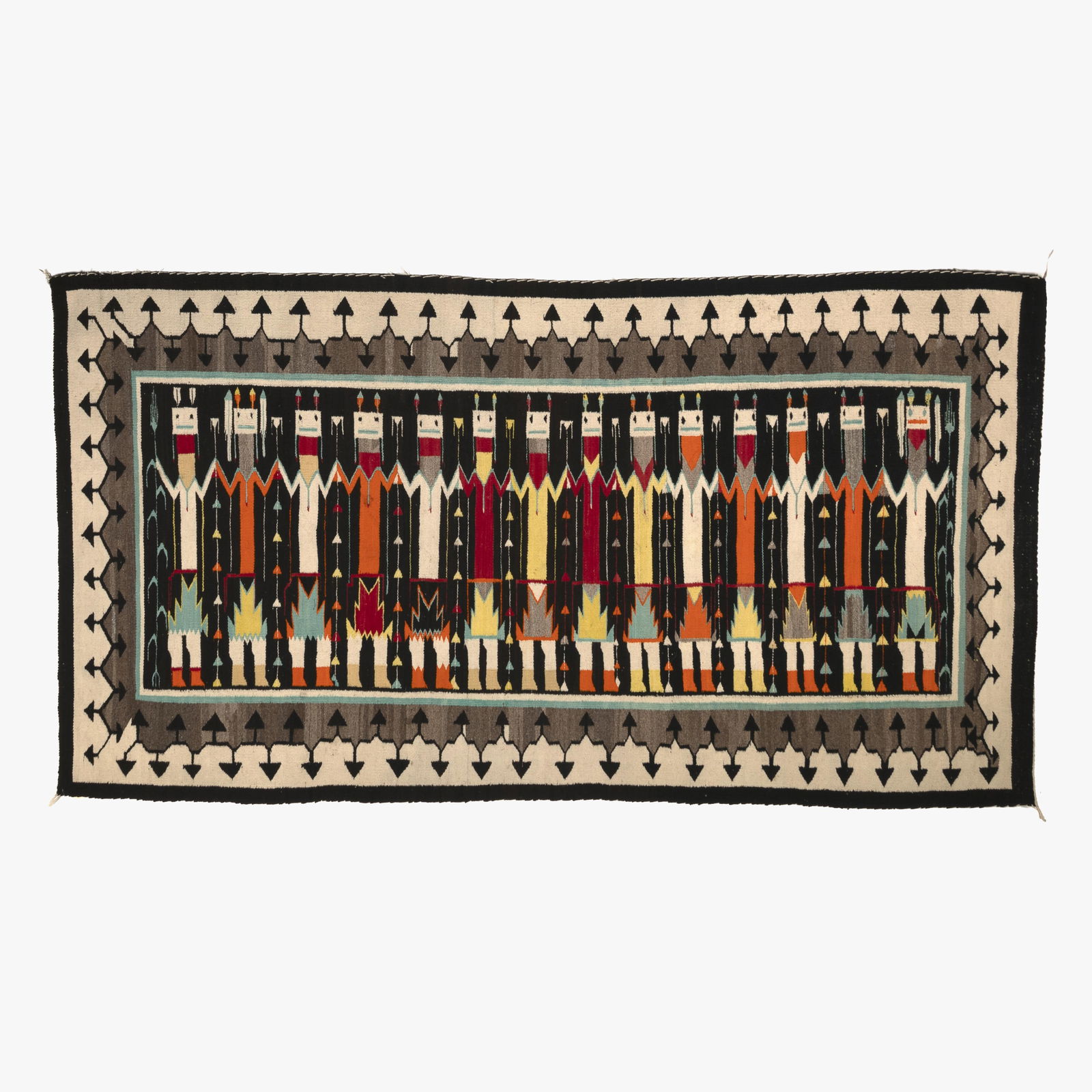 Diné (Navajo), Yei Pictorial Blanket (1 of 3)