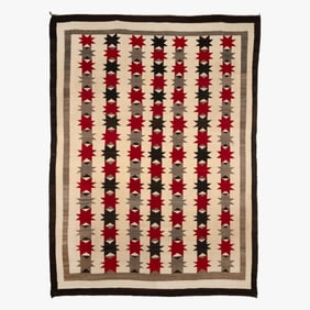 Diné [Navajo], Valero Star Rug, ca. 1940