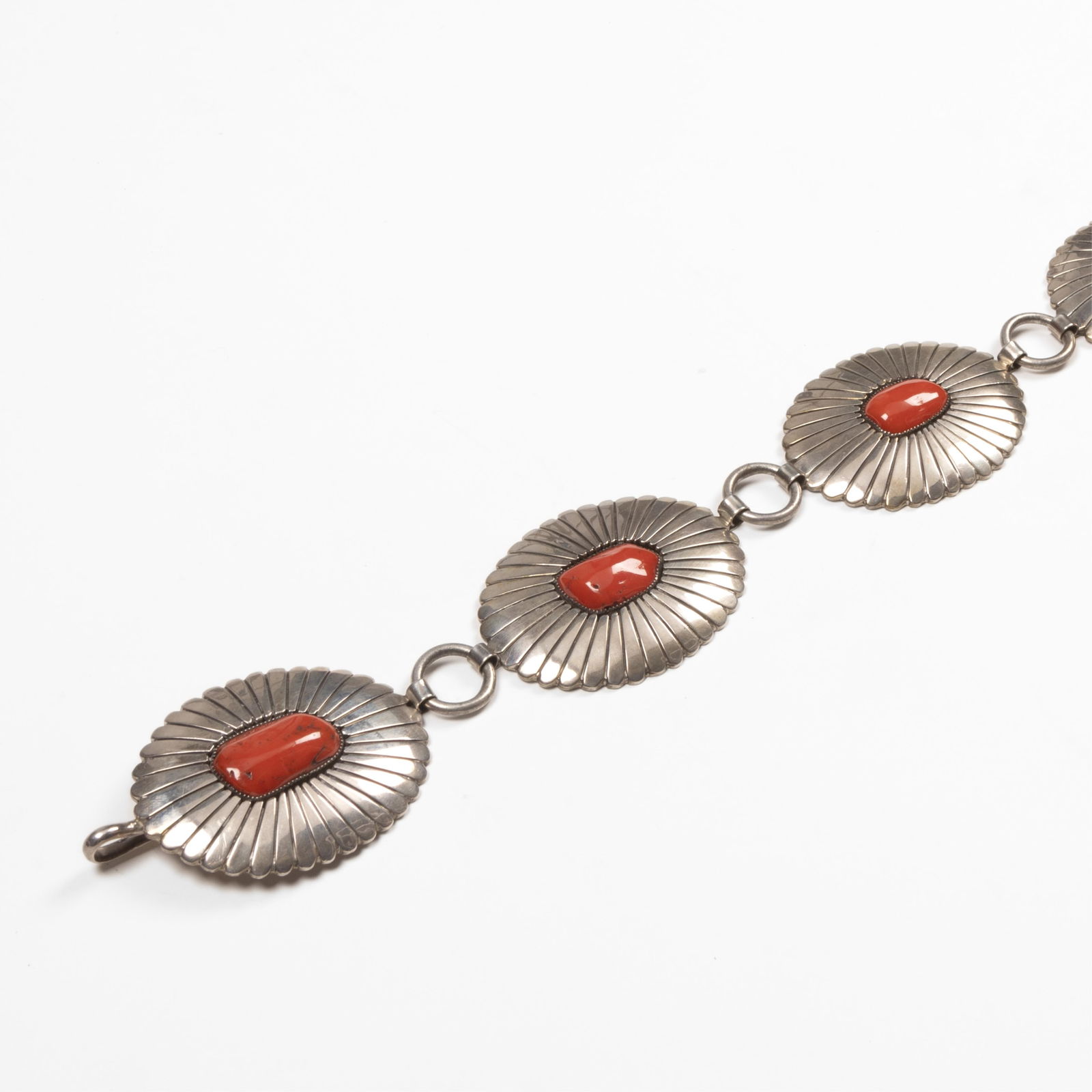 Esther Wood, Silver and Coral Link Belt, ca. 1996 (1 of 3)