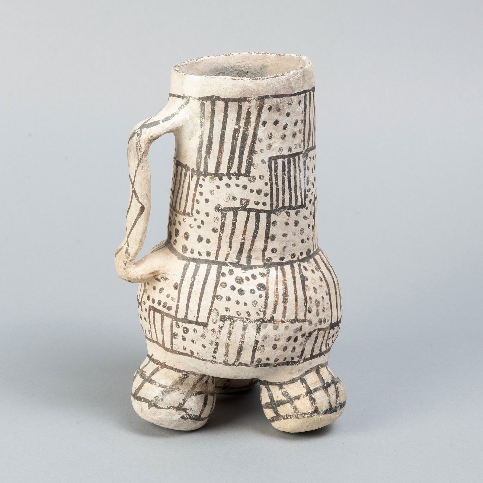 Ancestral Pueblo, Tripod Pottery Vessel, ca 1150 A.D. (1 of 3)