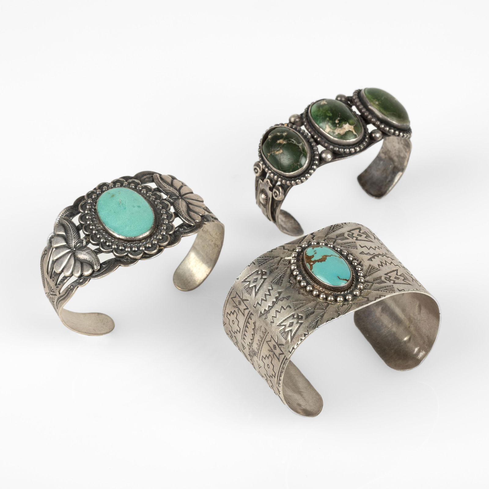 Three Fred Harvey Era Bracelets, early-mid 20th Century (1 of 3)